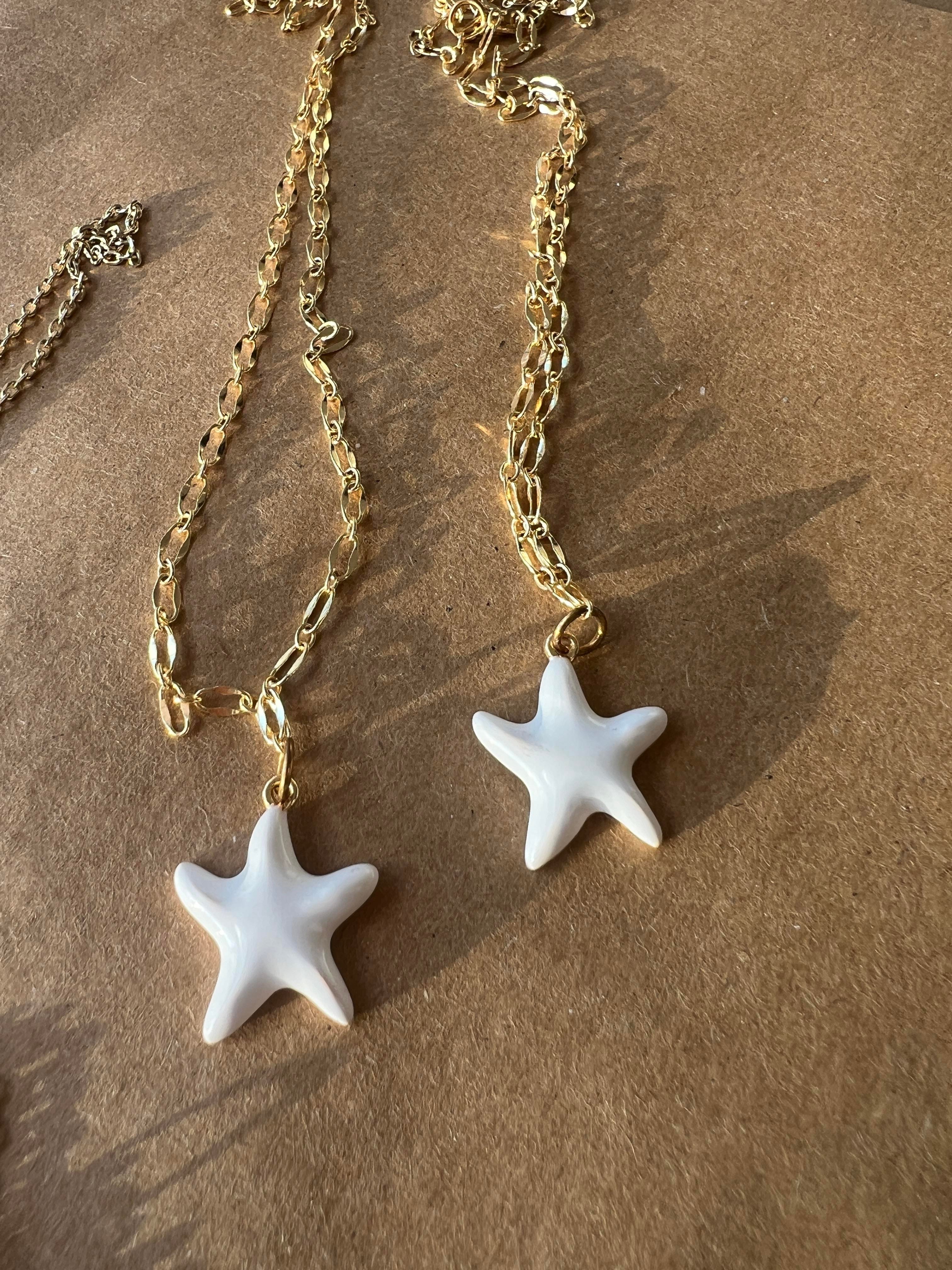 55 cm yıldız mineli kolye