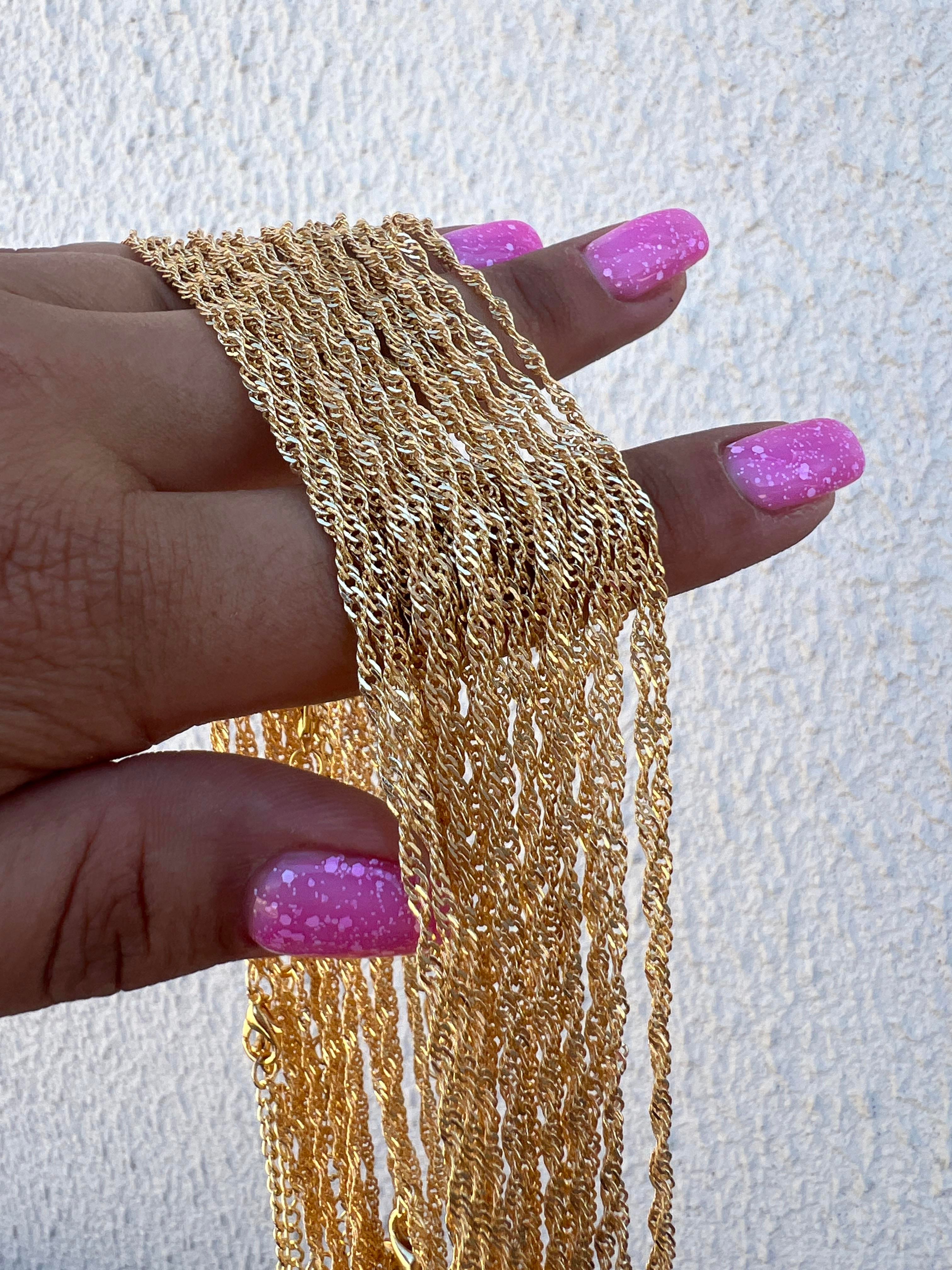 BEKLENEN KENDİNDEN DÖNER 45 cm ALTIN MODEL ZİNCİR