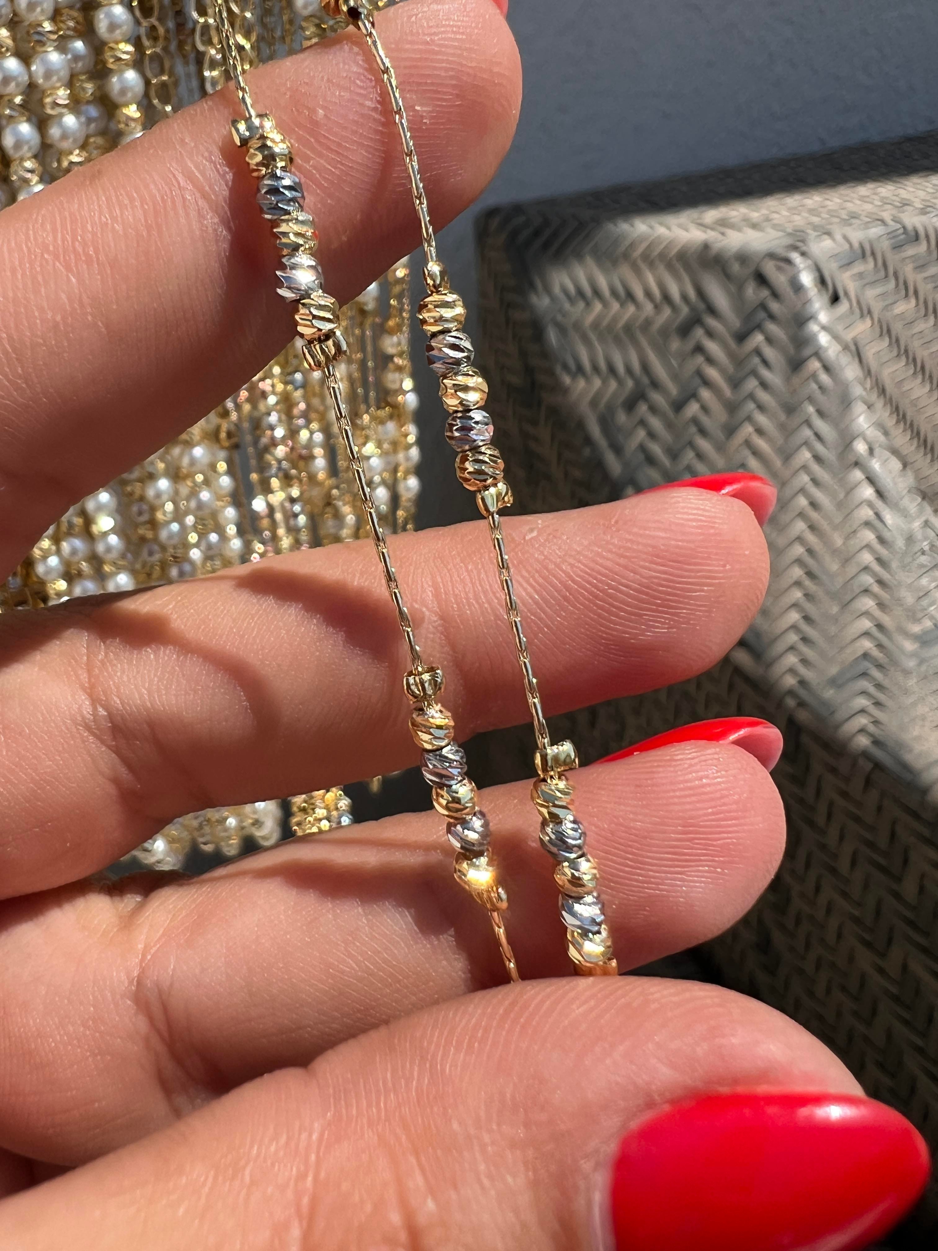 ÇİFT RENK TEL DORİKA KOLYE