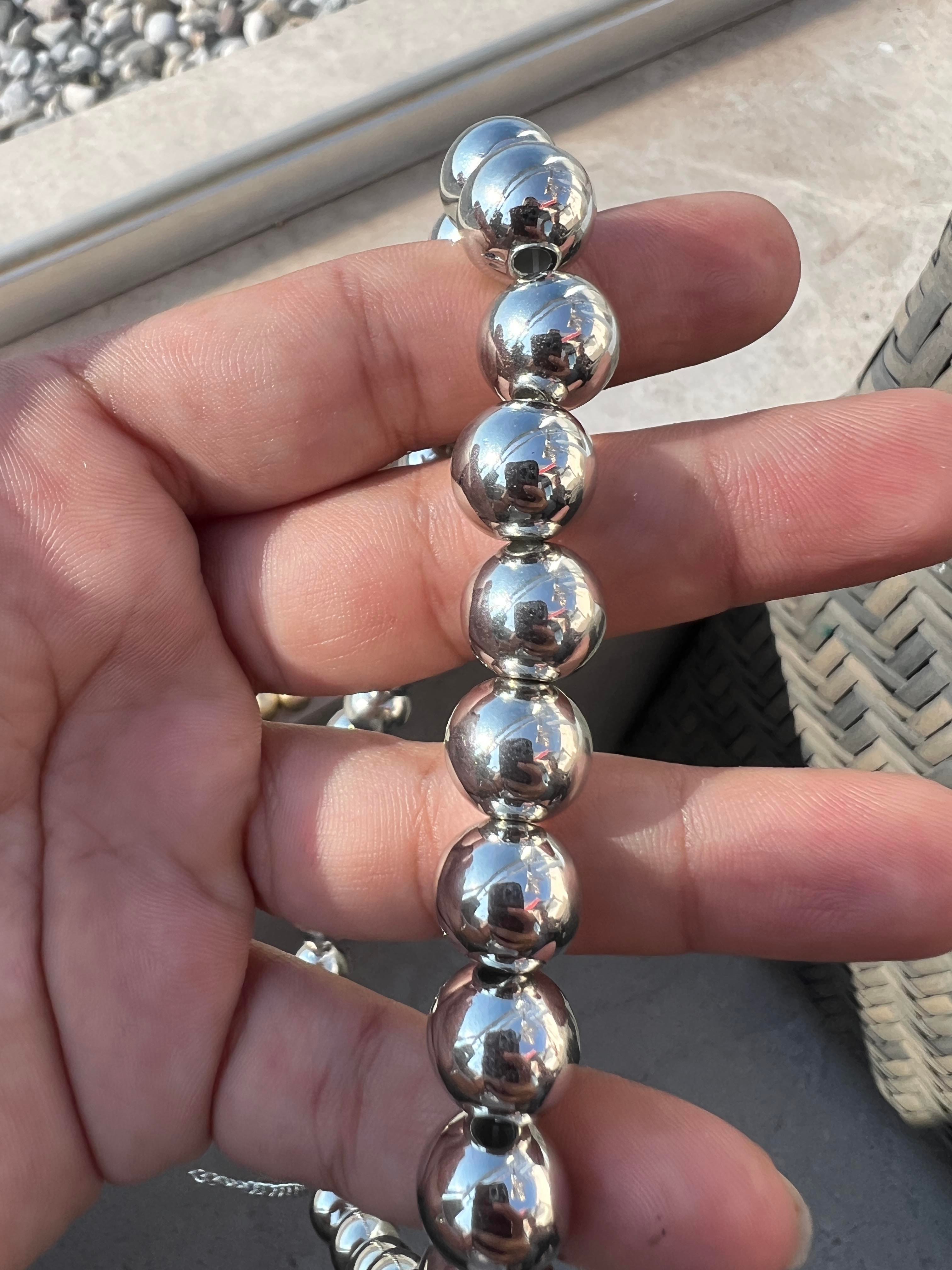 GÜMÜŞ İRİ TOPCUK KOLYE