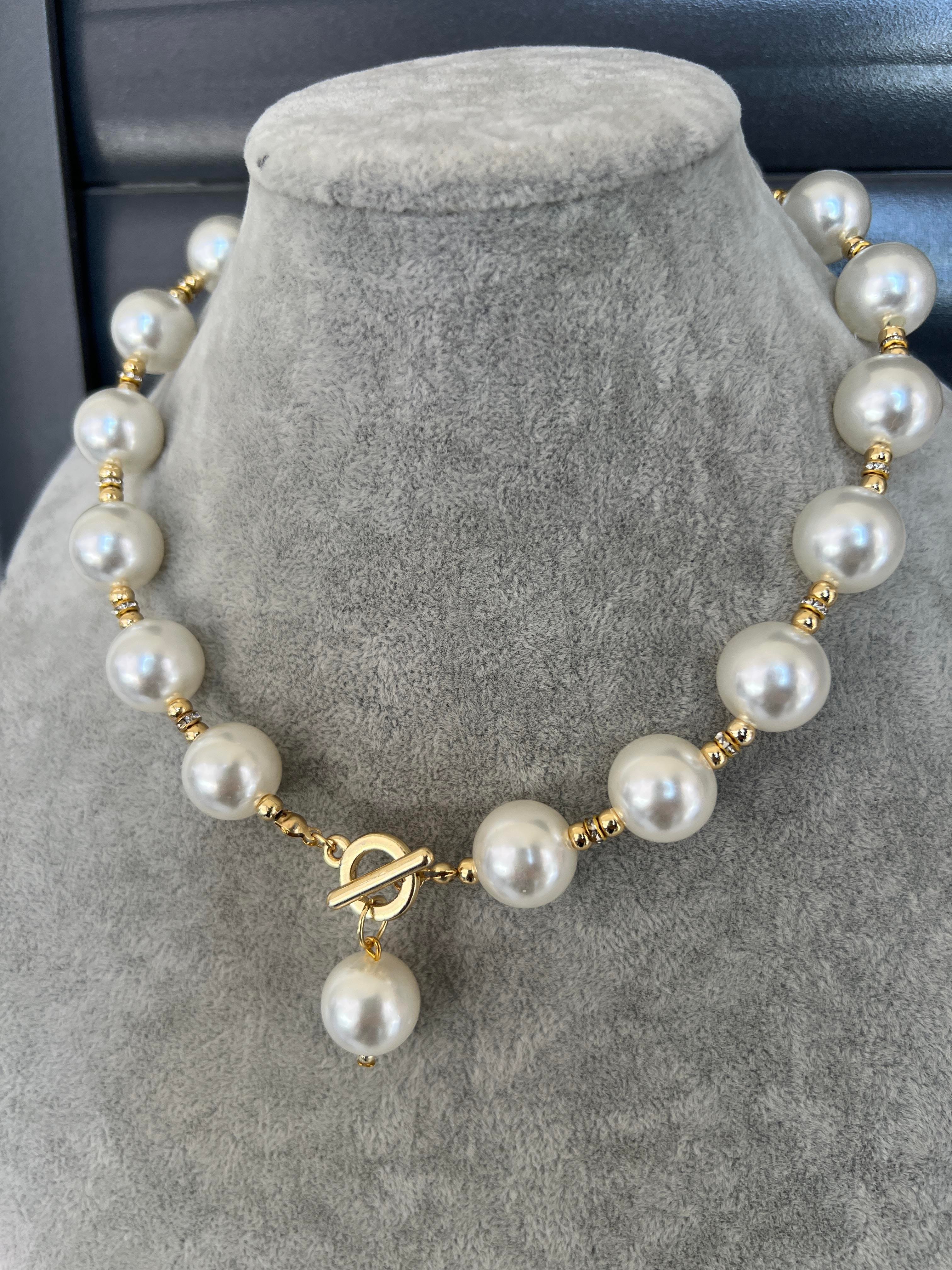 İRİ İNCİ CHOKER KOLYE