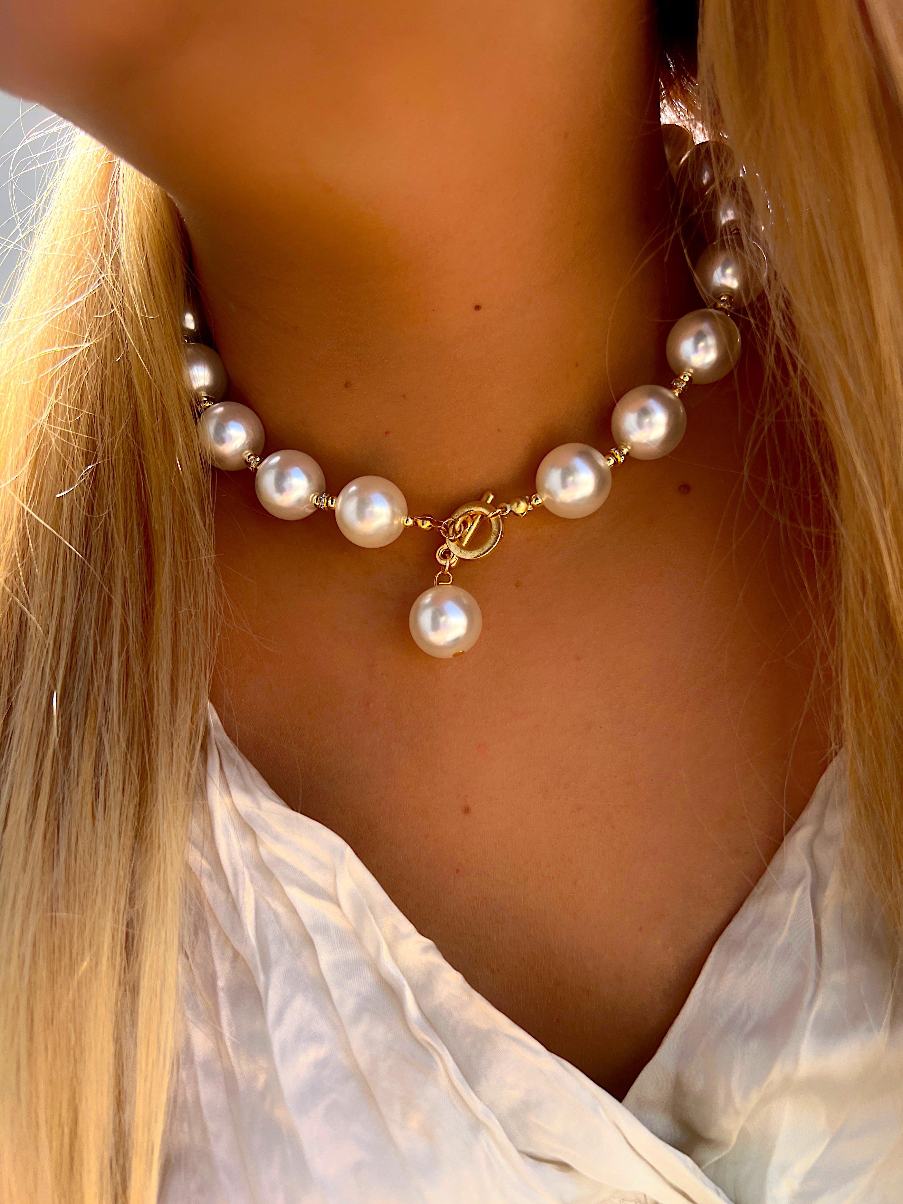 İRİ İNCİ CHOKER KOLYE