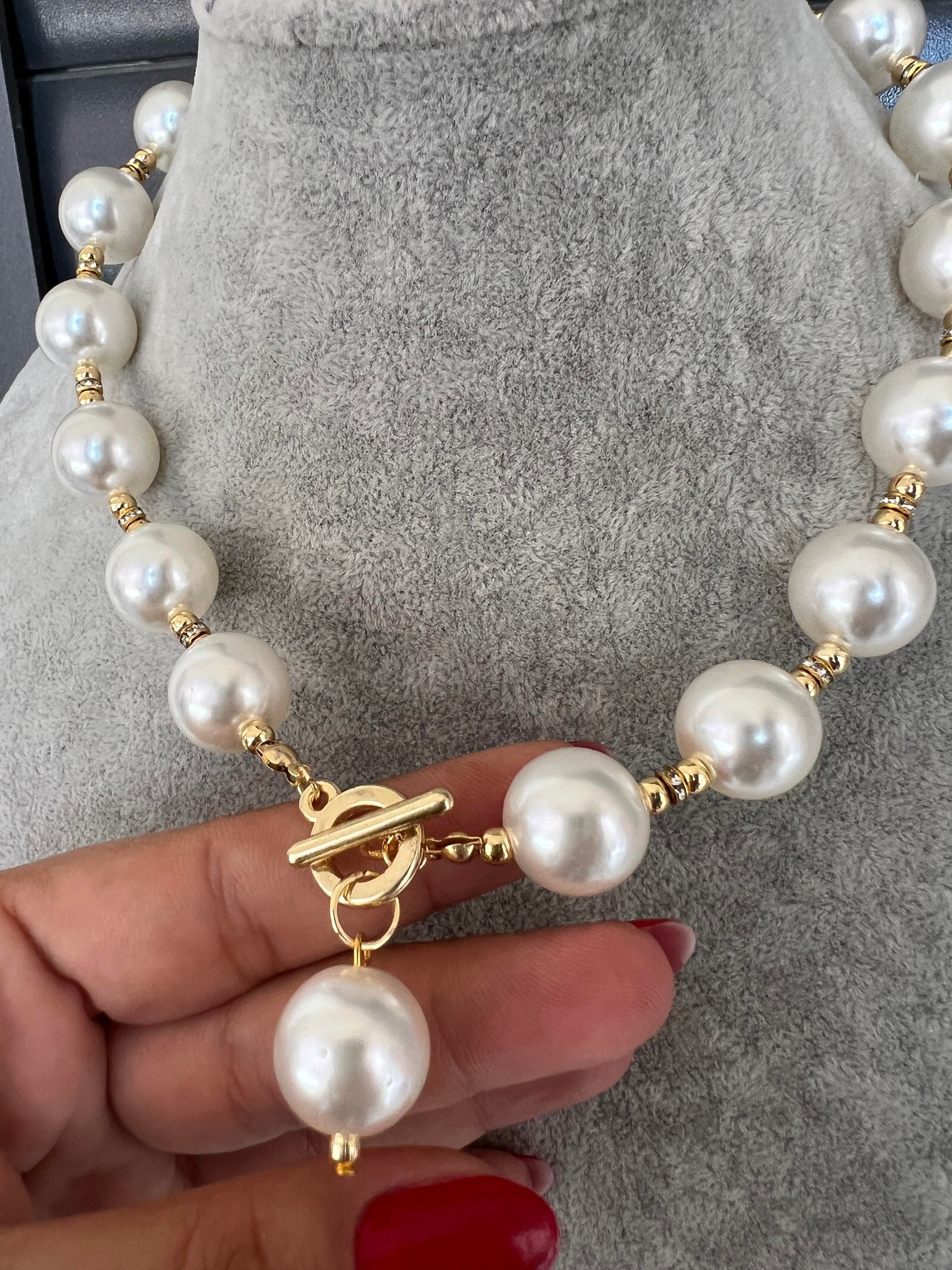 İRİ İNCİ CHOKER KOLYE