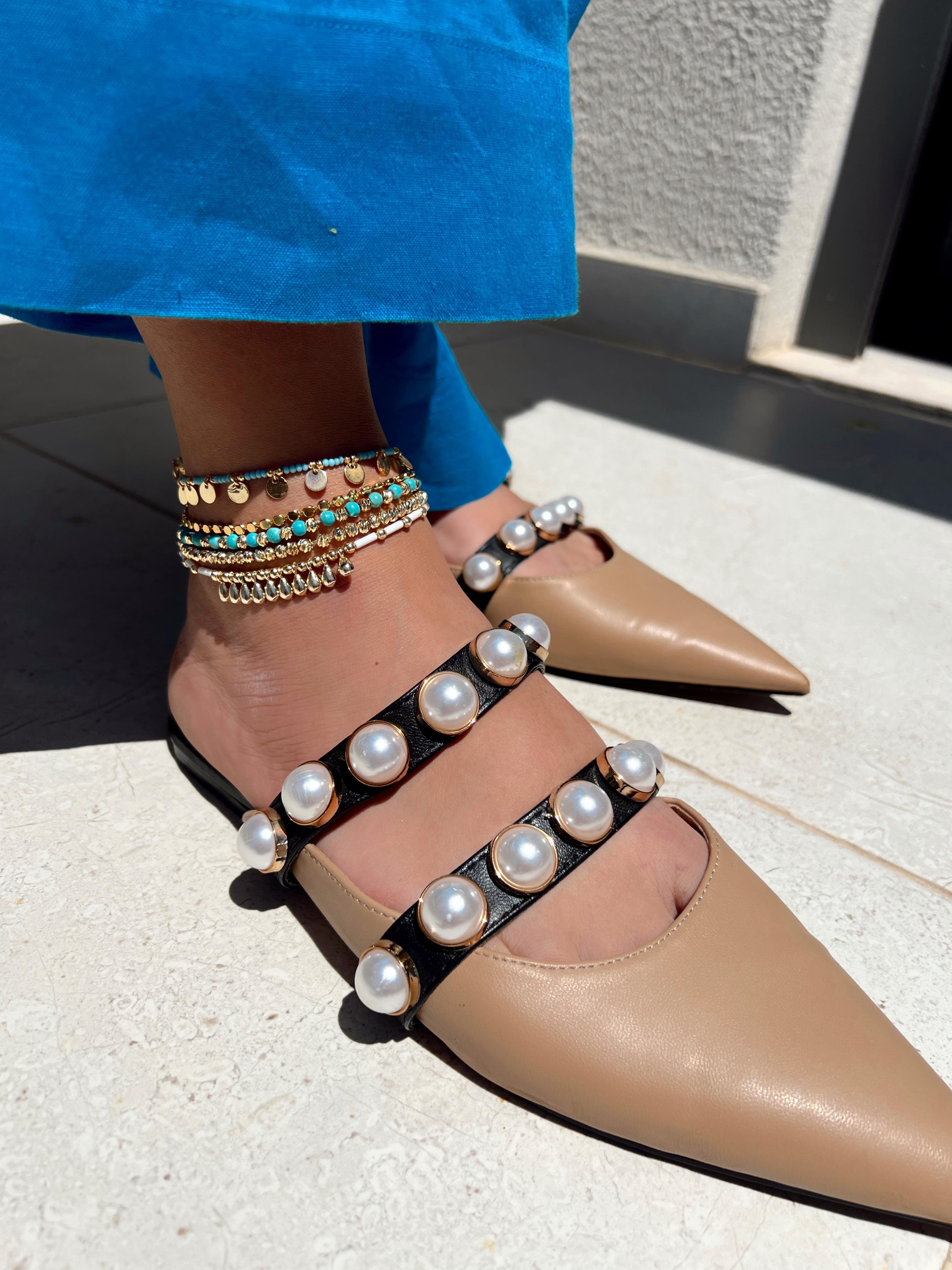 MAVİŞ FİRUZE GOLD DORİKA HALHAL