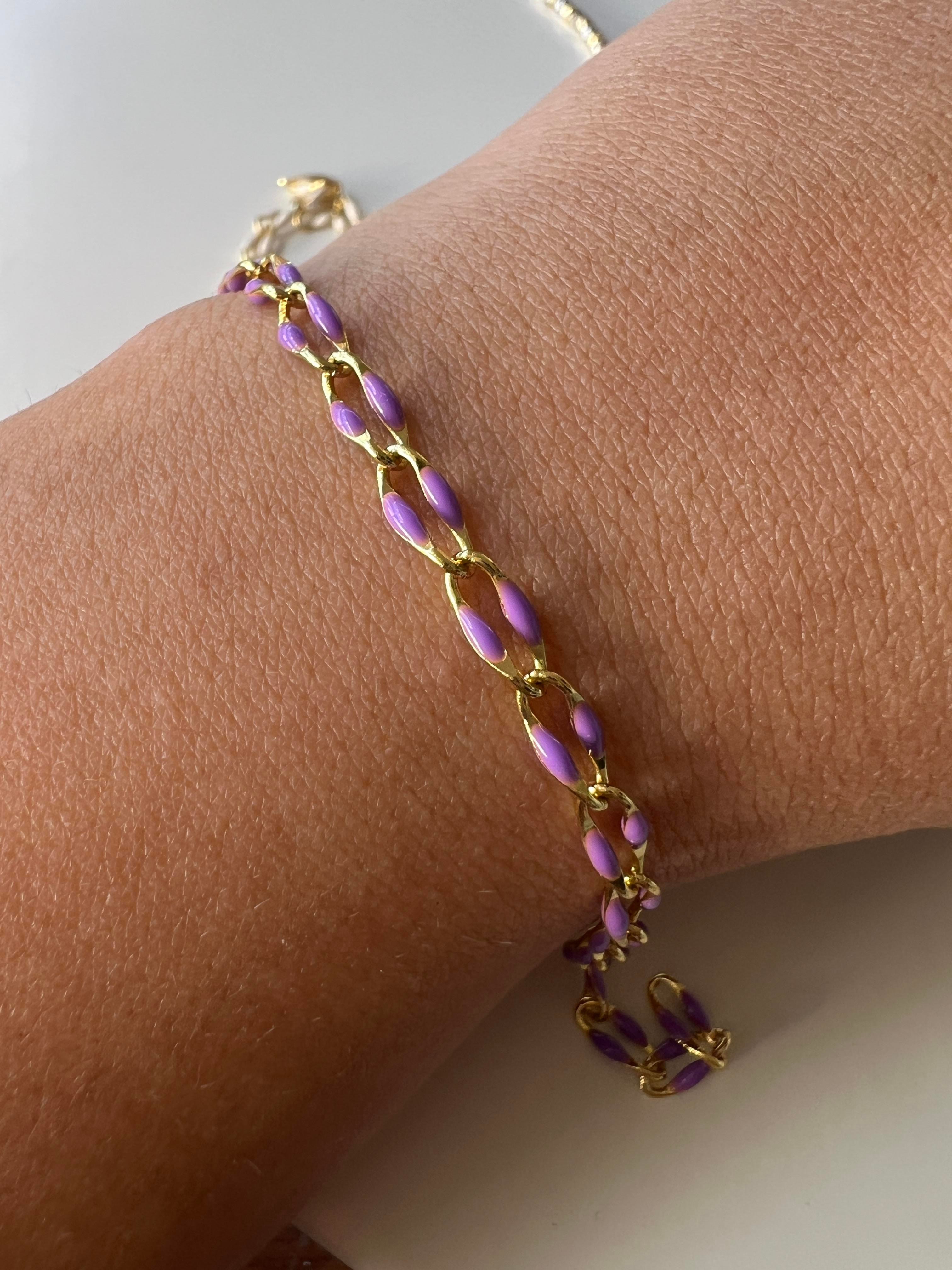 MOR MİNELİ BİLEKLİK