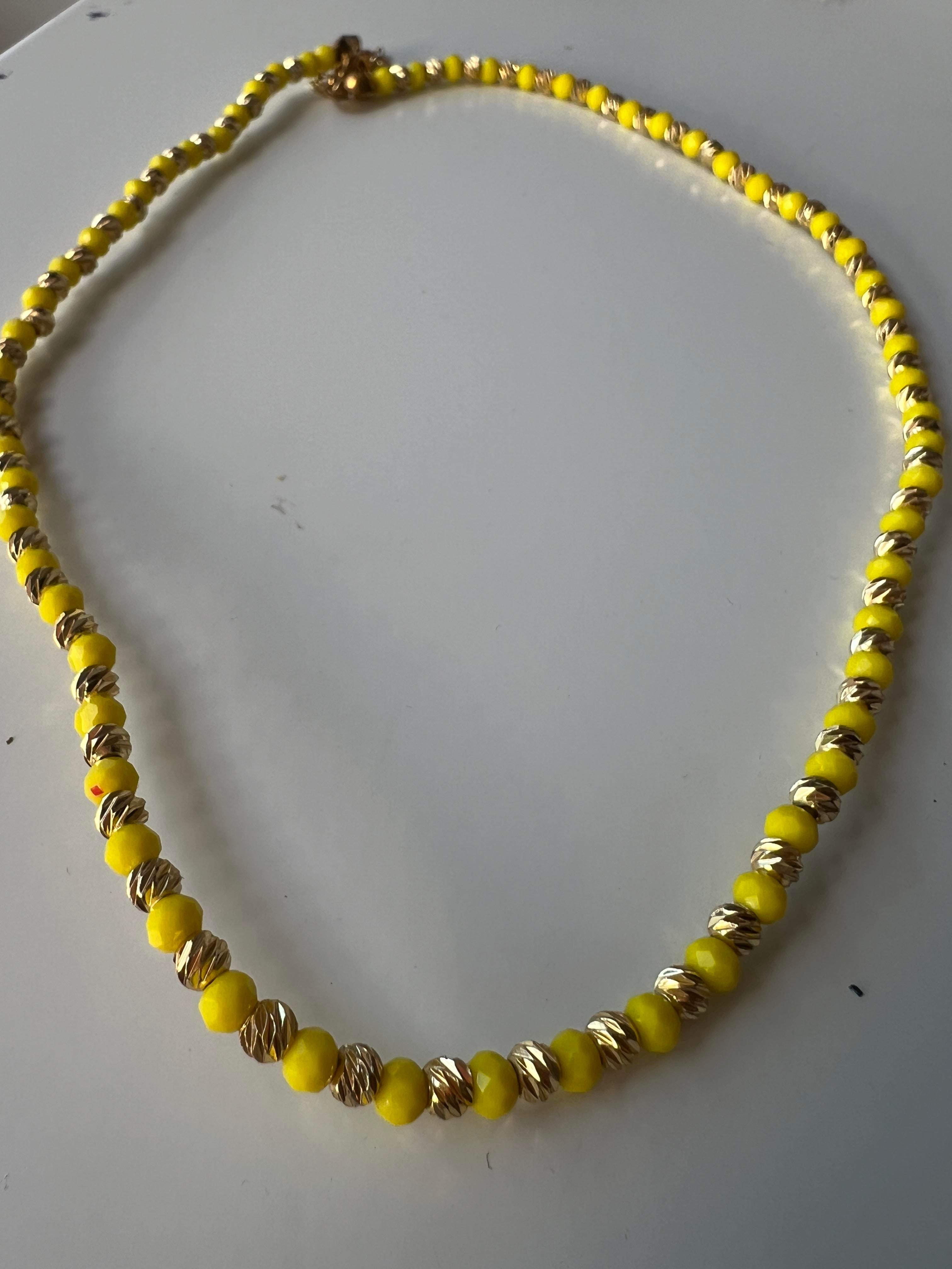 SARI GOLD RENK DORİKA KOLYE