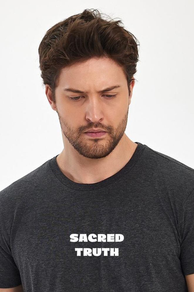 FİHA/2058-ERKEK BASKILI COMPACT SIFIR YAKA TSHIRT - ANTRASİT