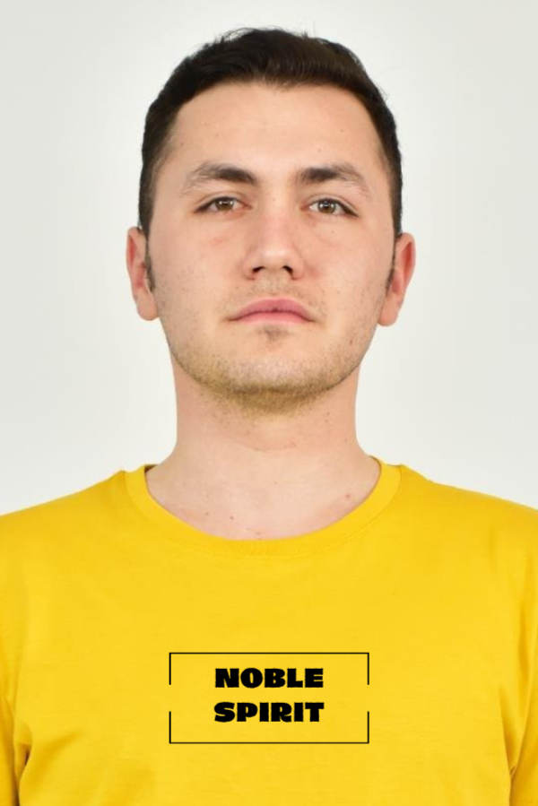 FİHA/2059- ERKEK BASKILI COMPACT SIFIR YAKA TSHIRT - SUN FLOWER