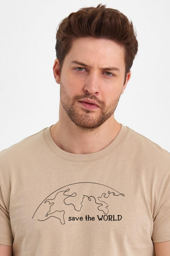 FİHA/2076-ERKEK BASKILI KOMPAK SIFIR YAKA TSHIRT - OXFORD