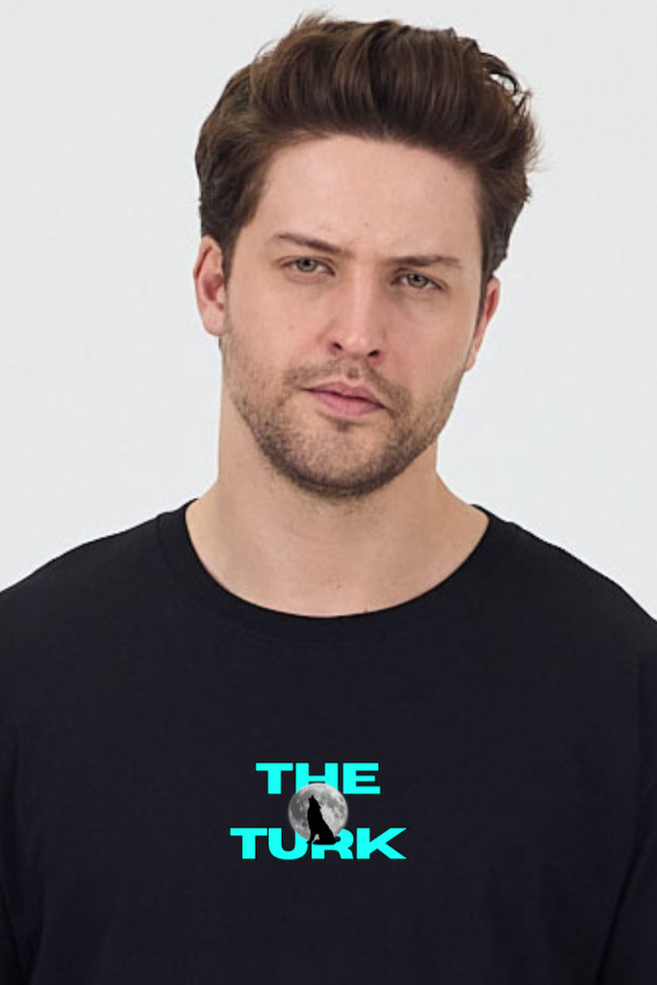 FİHA/2101-UNISEX ÖN ARKA BASKILI T-SHIRT - SİYAH