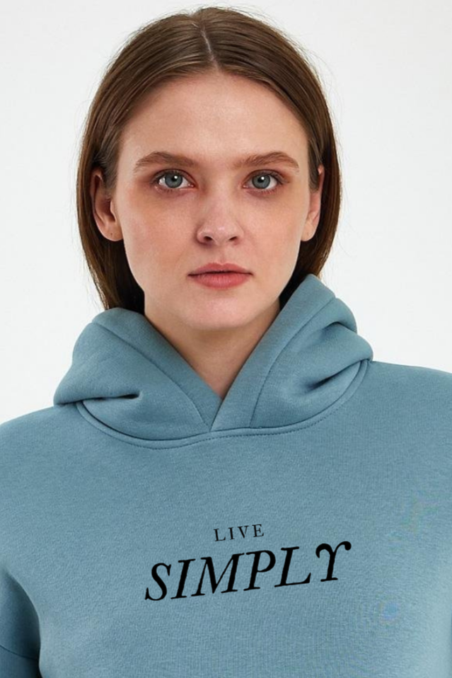 FİHA/2507-UNISEX BASKILI ŞARDONLU SWEAT - SAGE LEAF
