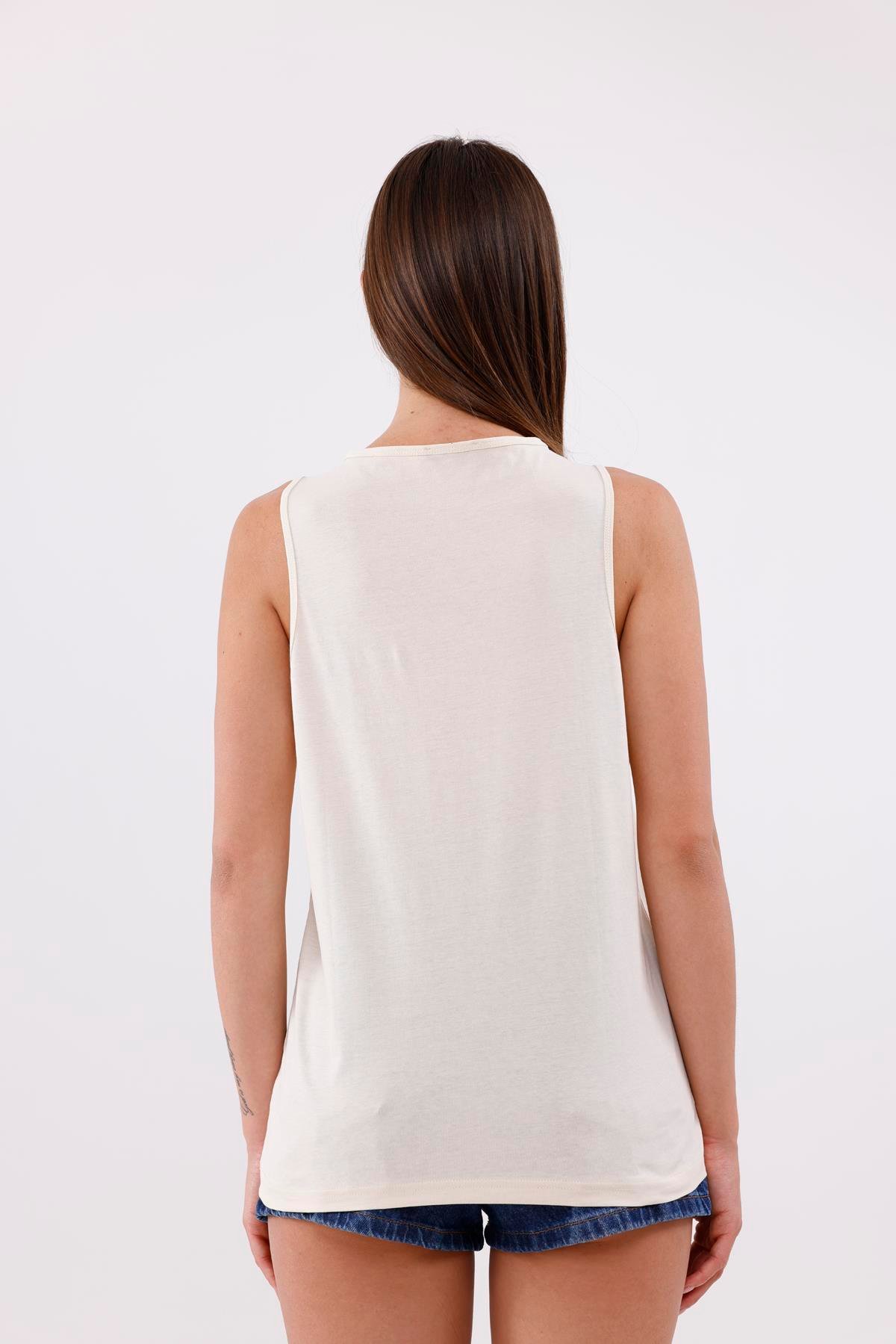 FİHA/3096-UNISEX SIFIR KOL ATLET - BEJ