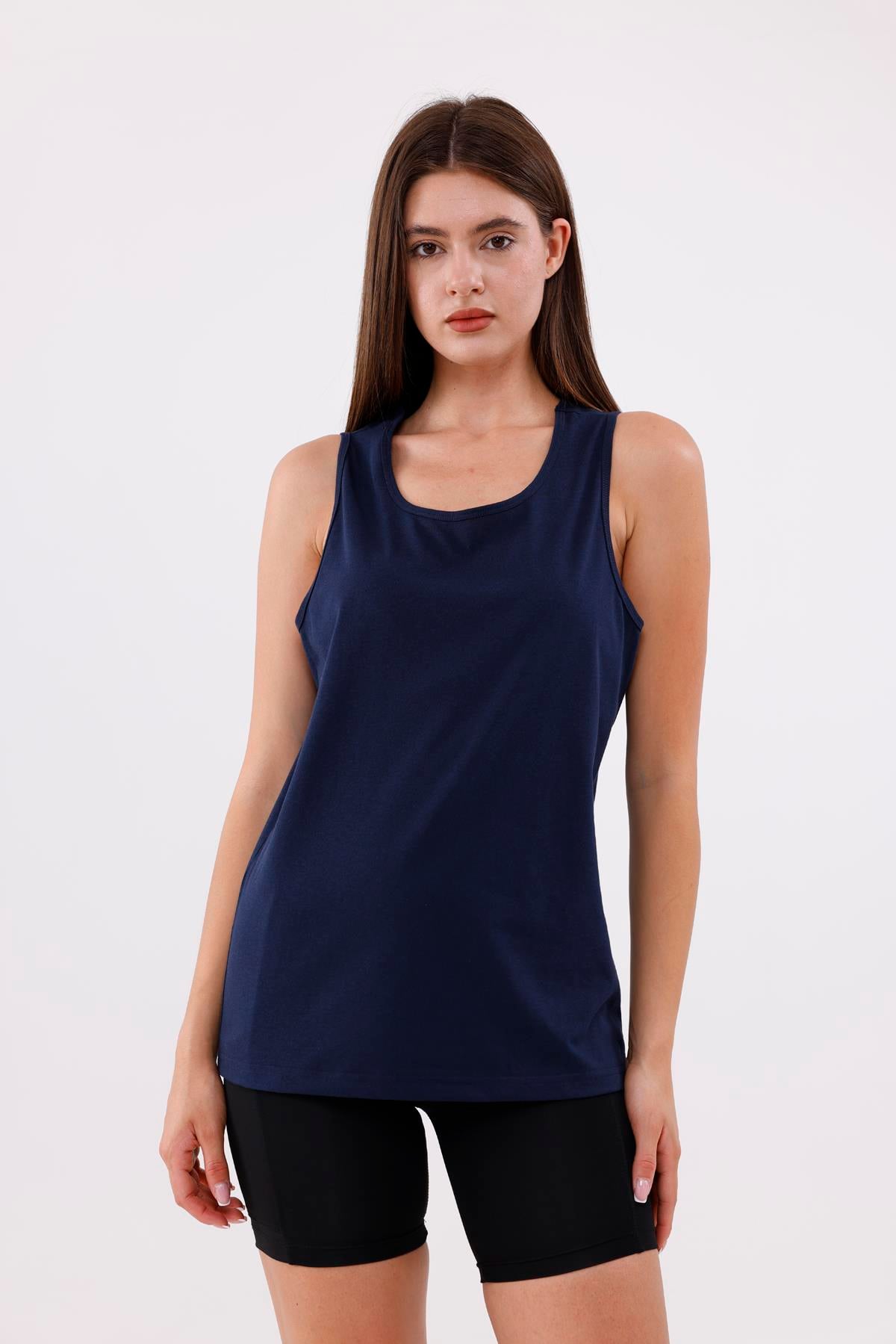 FİHA/3096-UNISEX SIFIR KOL ATLET - LACİVERT