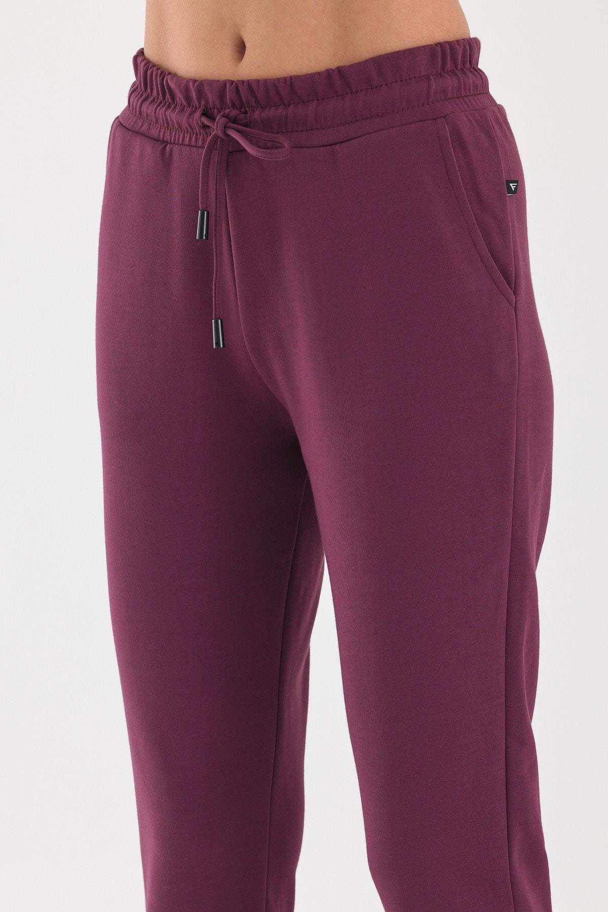 FİHA/4043-KADIN JOGGER PANTOLON - MAUVE WINE