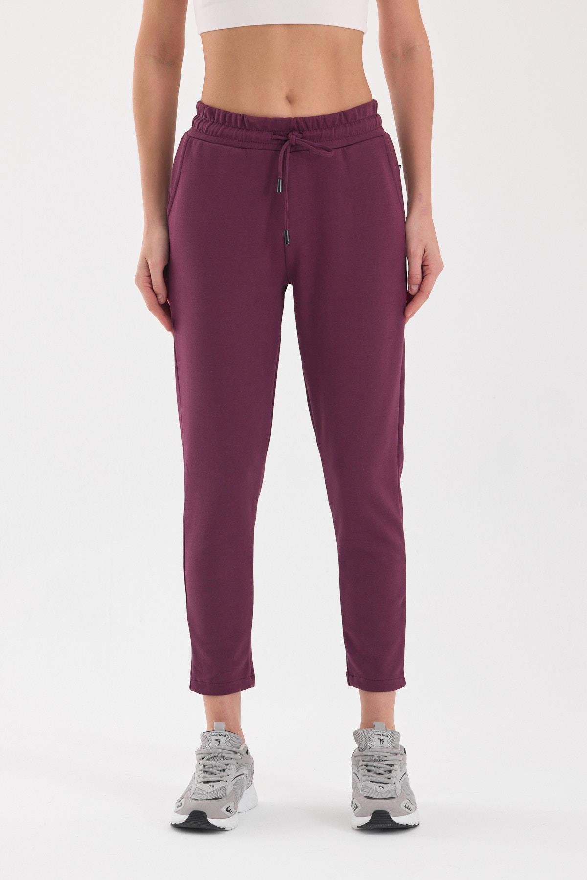 FİHA/4043-KADIN JOGGER PANTOLON - MAUVE WINE