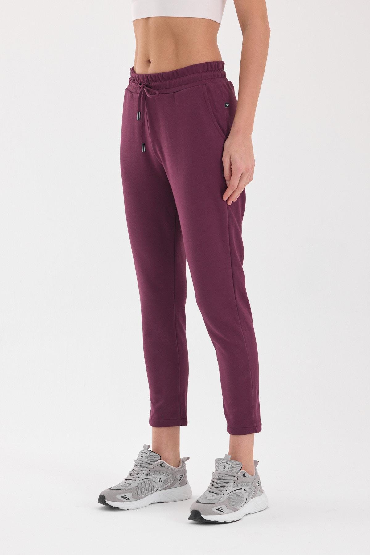 FİHA/4043-KADIN JOGGER PANTOLON - MAUVE WINE