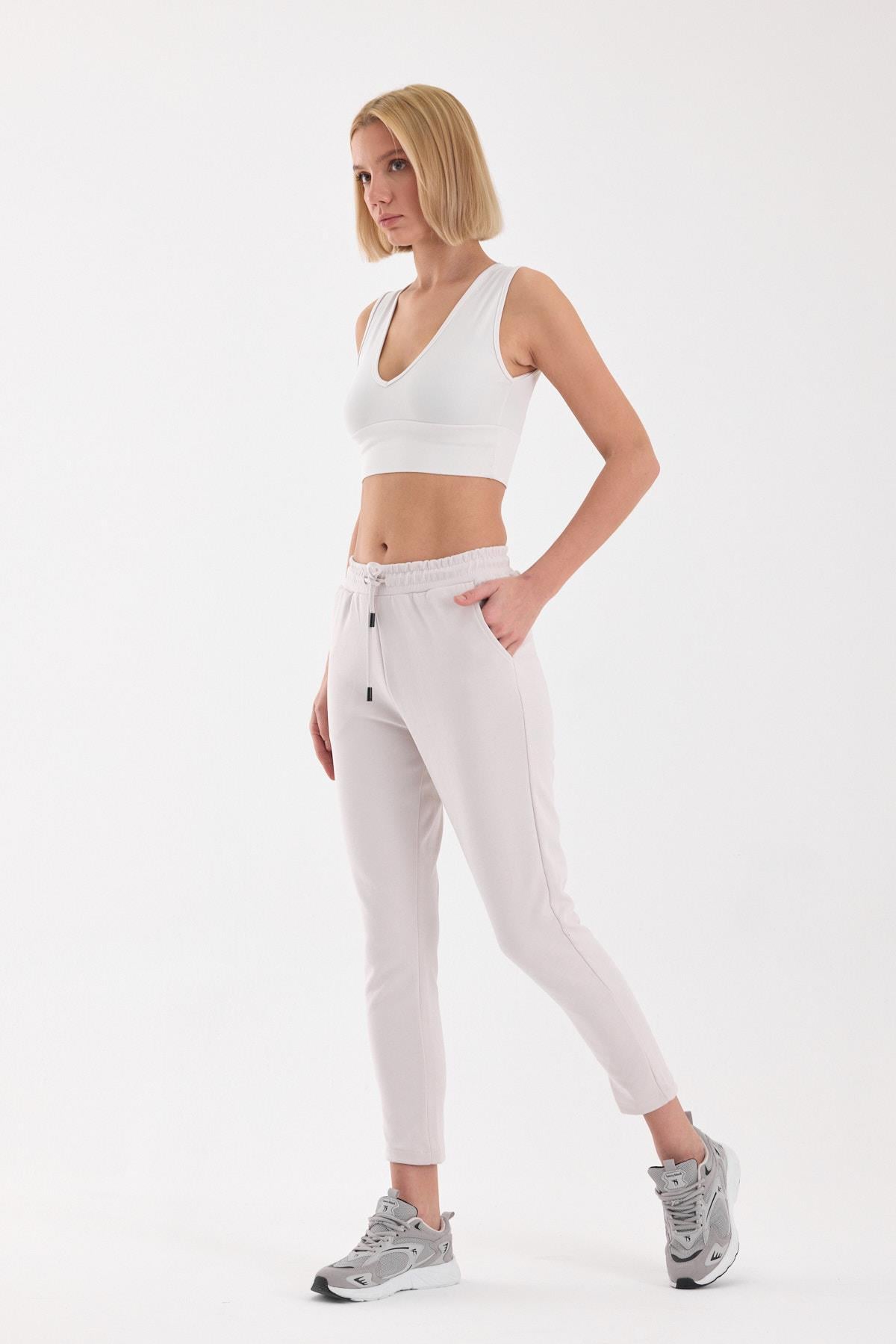 FİHA/4043-KADIN JOGGER PANTOLON - TAŞ