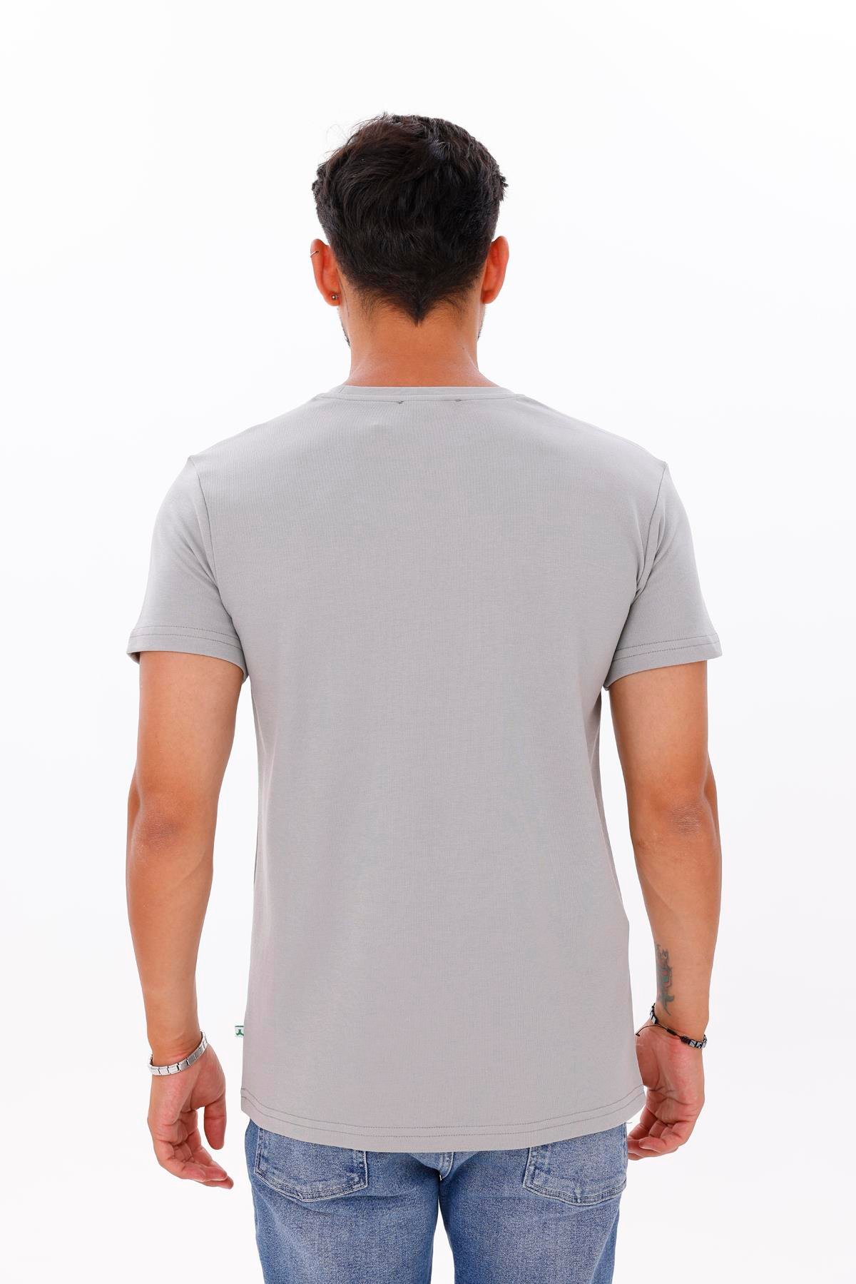 FİHA/7036-ERKEK DOUBLEFACE TSHIRT - ULTIMATE GRAY