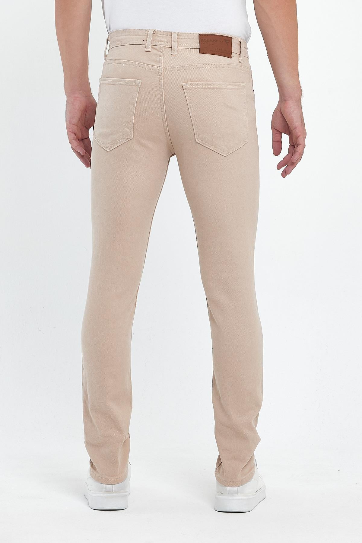 FİHA/8081-ERKEK SLİM FİT GABARDİN PANTOLON - BEJ
