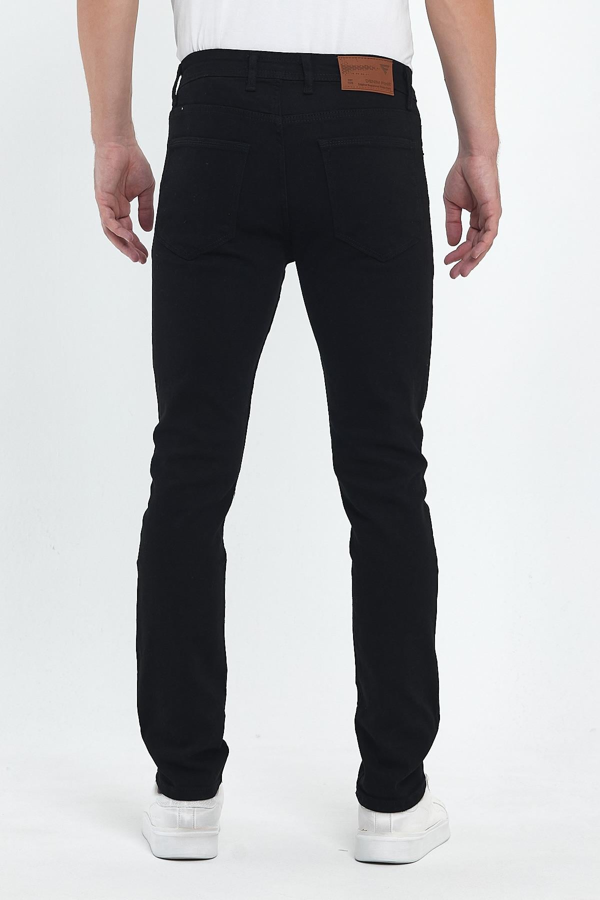 FİHA/8081-ERKEK SLİM FİT GABARDİN PANTOLON - SİYAH
