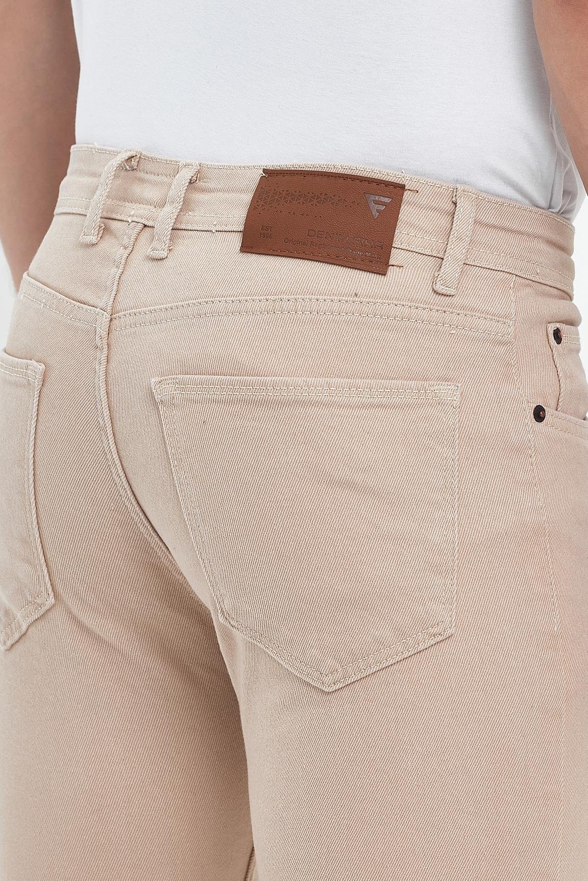 FİHA/8081-ERKEK SLİM FİT GABARDİN PANTOLON - BEJ