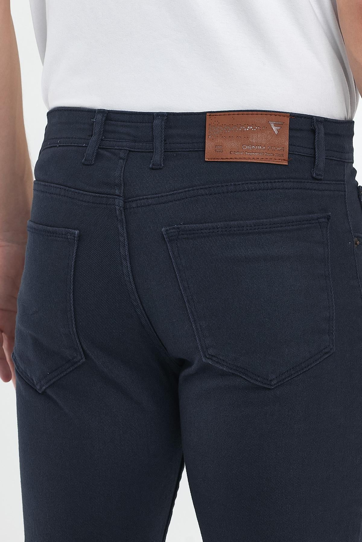 FİHA/8081-ERKEK SLİM FİT GABARDİN PANTOLON - LACİVERT