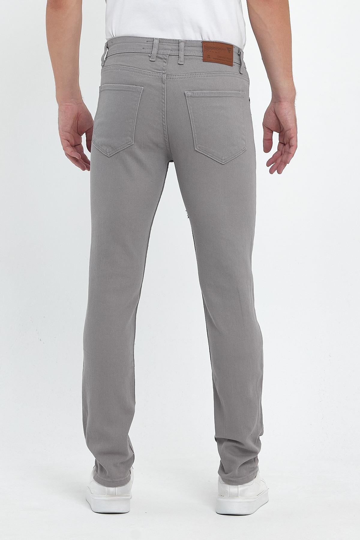FİHA/8081-ERKEK SLİM FİT GABARDİN PANTOLON - TAŞ
