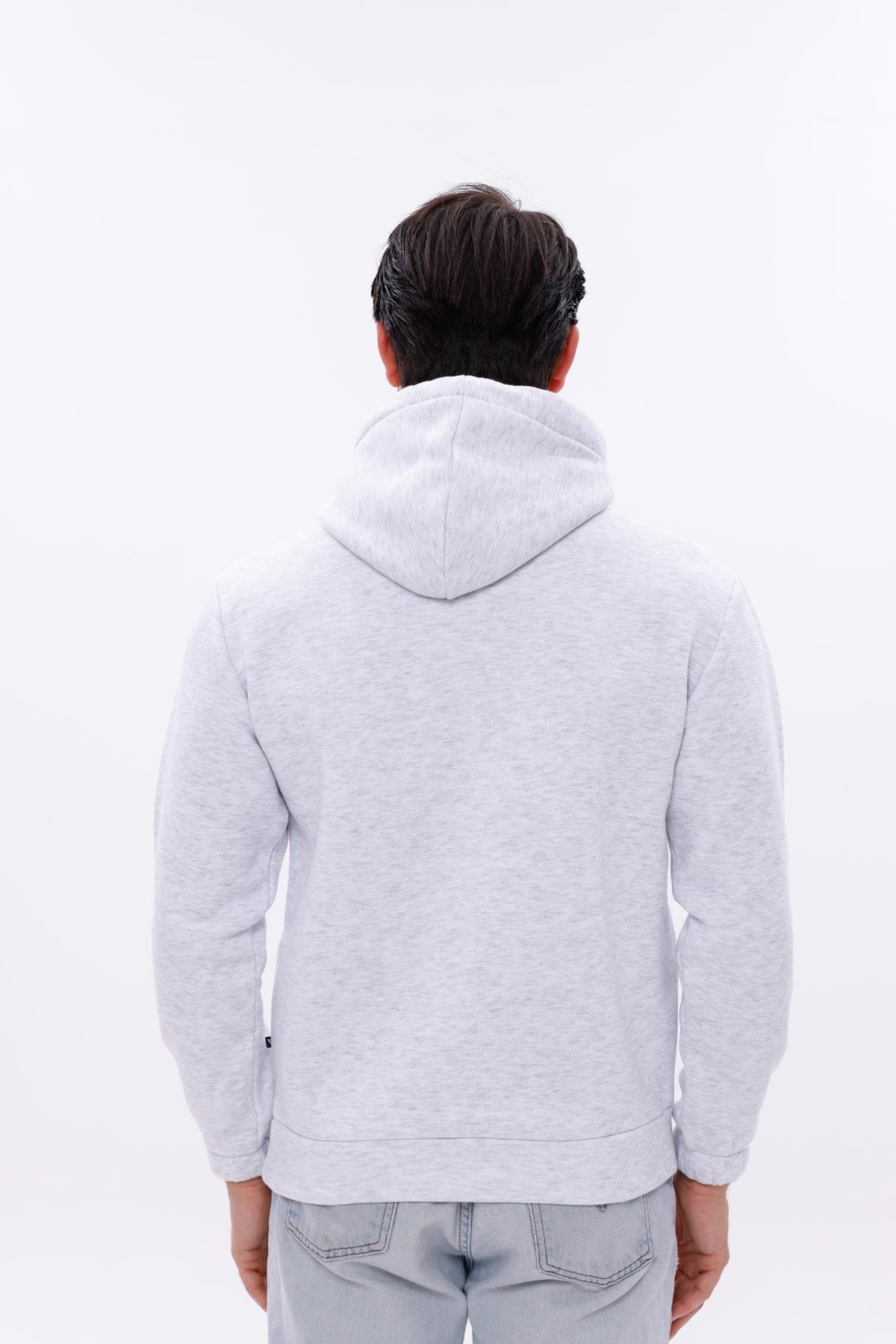 FİHA/9016-ERKEK KOLU LASTİKLİ KAPŞONLU SWEAT - KARMELANJ