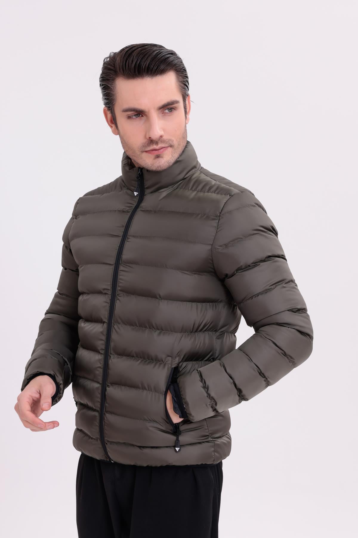 FİHA/9026-ERKEK ŞİŞME MONT - HAKİ