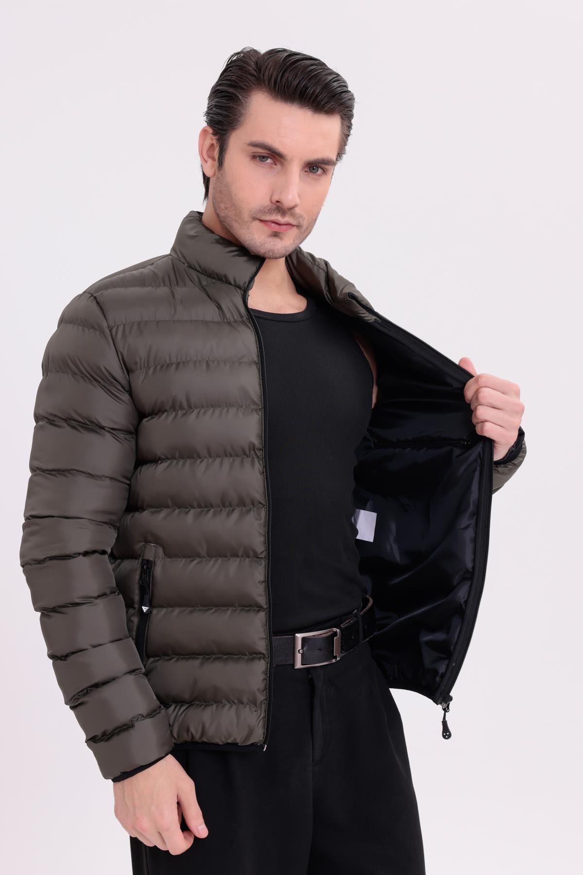 FİHA/9026-ERKEK ŞİŞME MONT - HAKİ