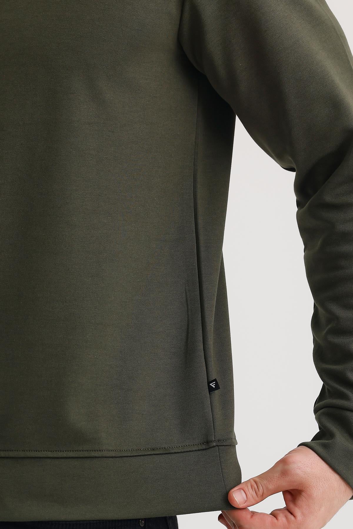 FİHA/9107-UNISEX SIFIR YAKA SWEAT - HAKİ