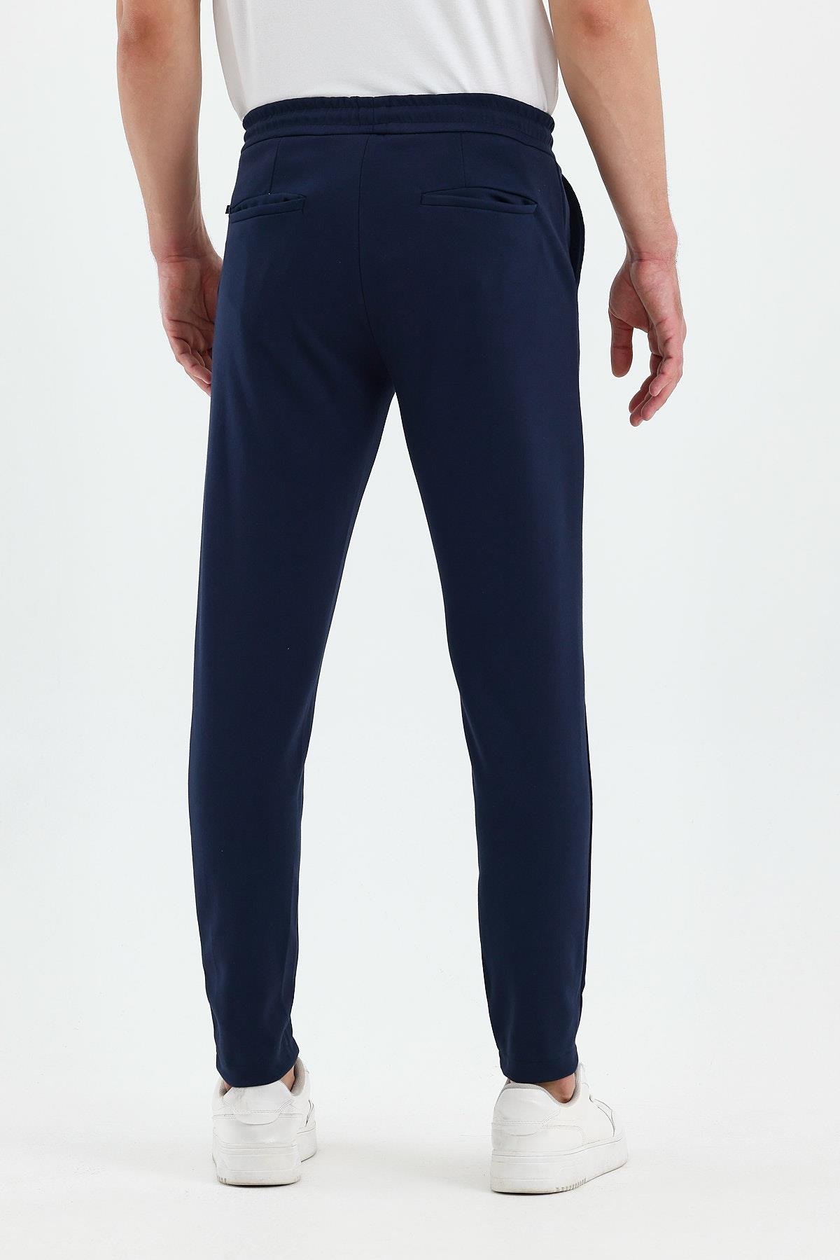 FİHA/9535-ERKEK DÜZ PAÇA JOGGER PANTOLON - LACİVERT