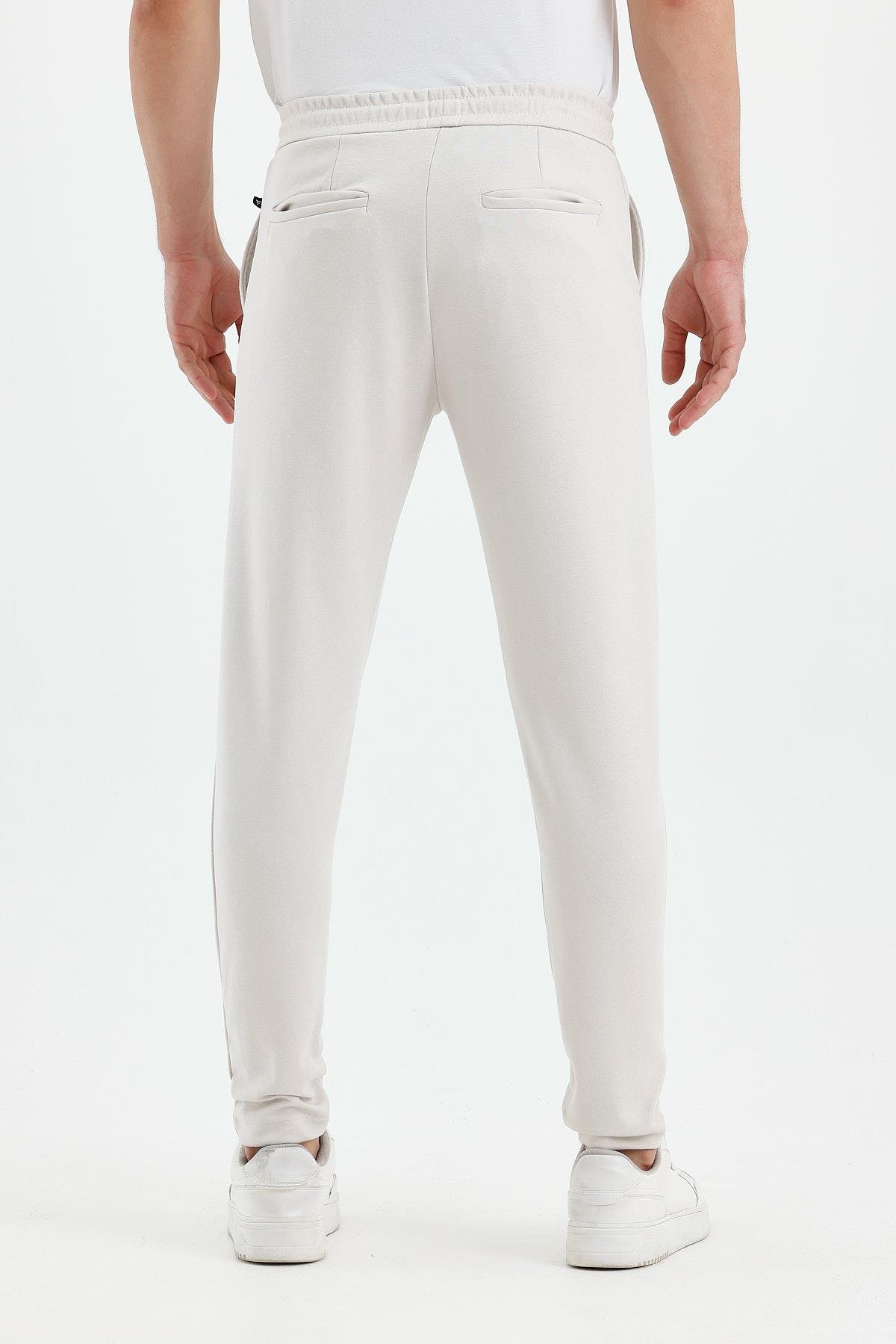 FİHA/9535-ERKEK DÜZ PAÇA JOGGER PANTOLON - TAŞ