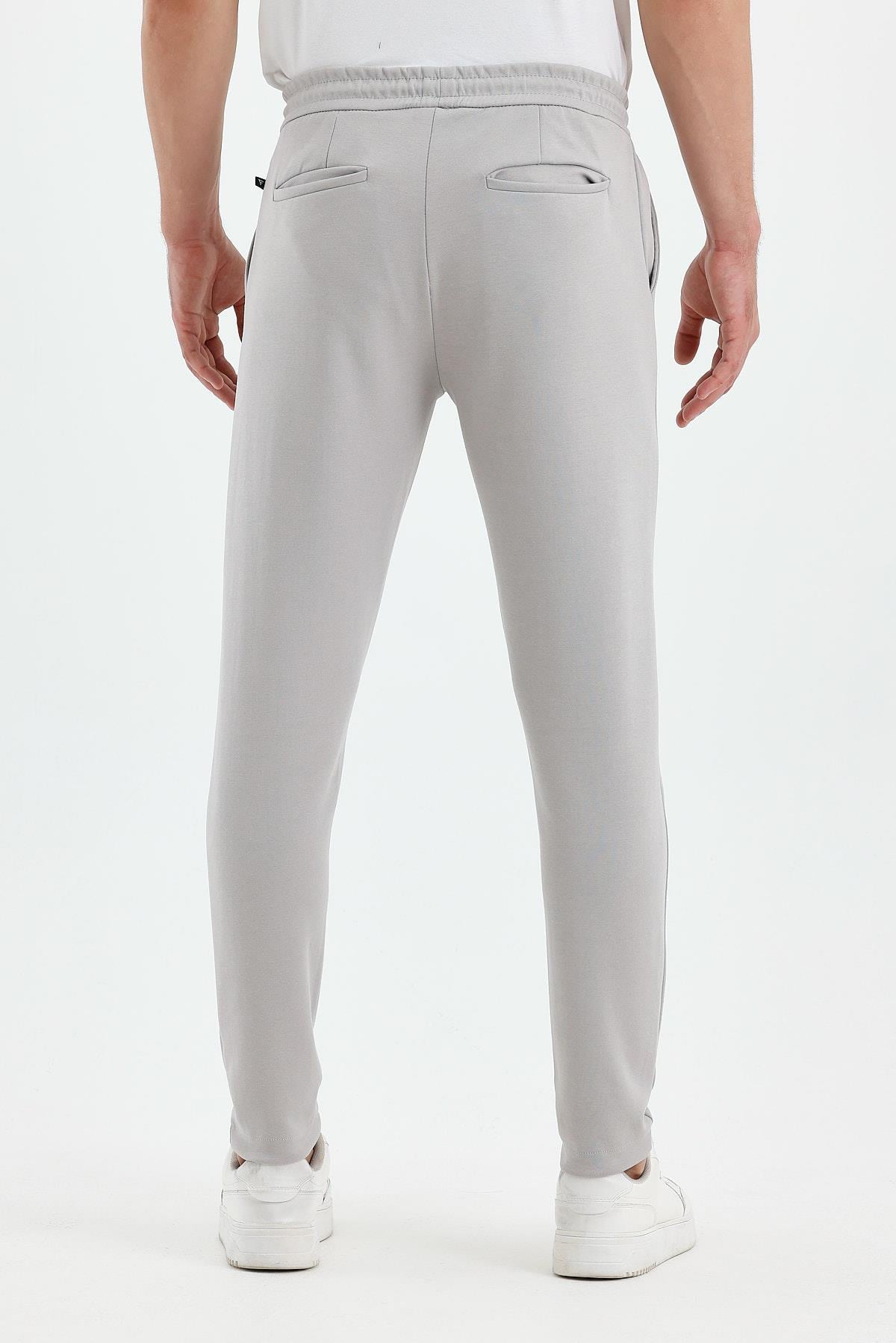 FİHA/9535-ERKEK DÜZ PAÇA JOGGER PANTOLON - GRİ