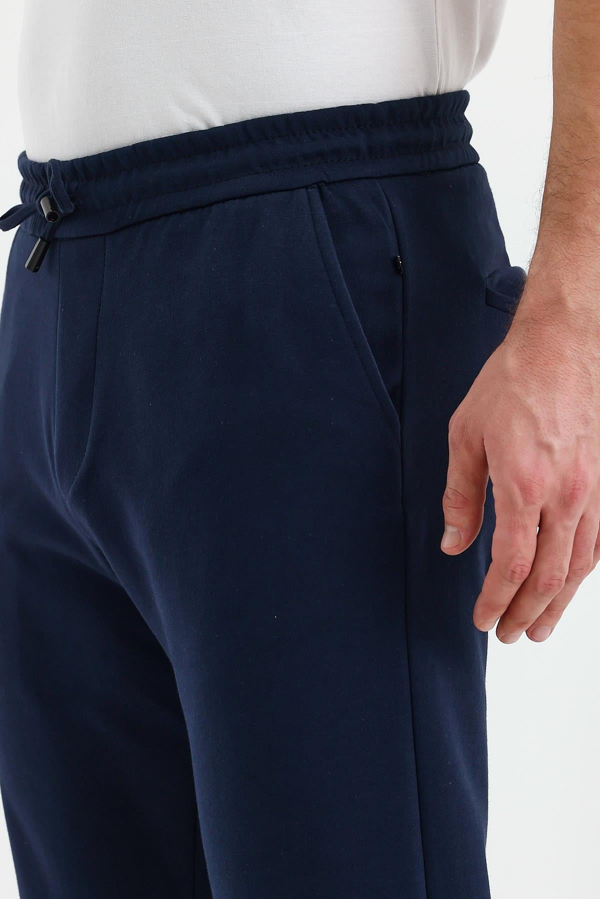 FİHA/9535-ERKEK DÜZ PAÇA JOGGER PANTOLON - LACİVERT