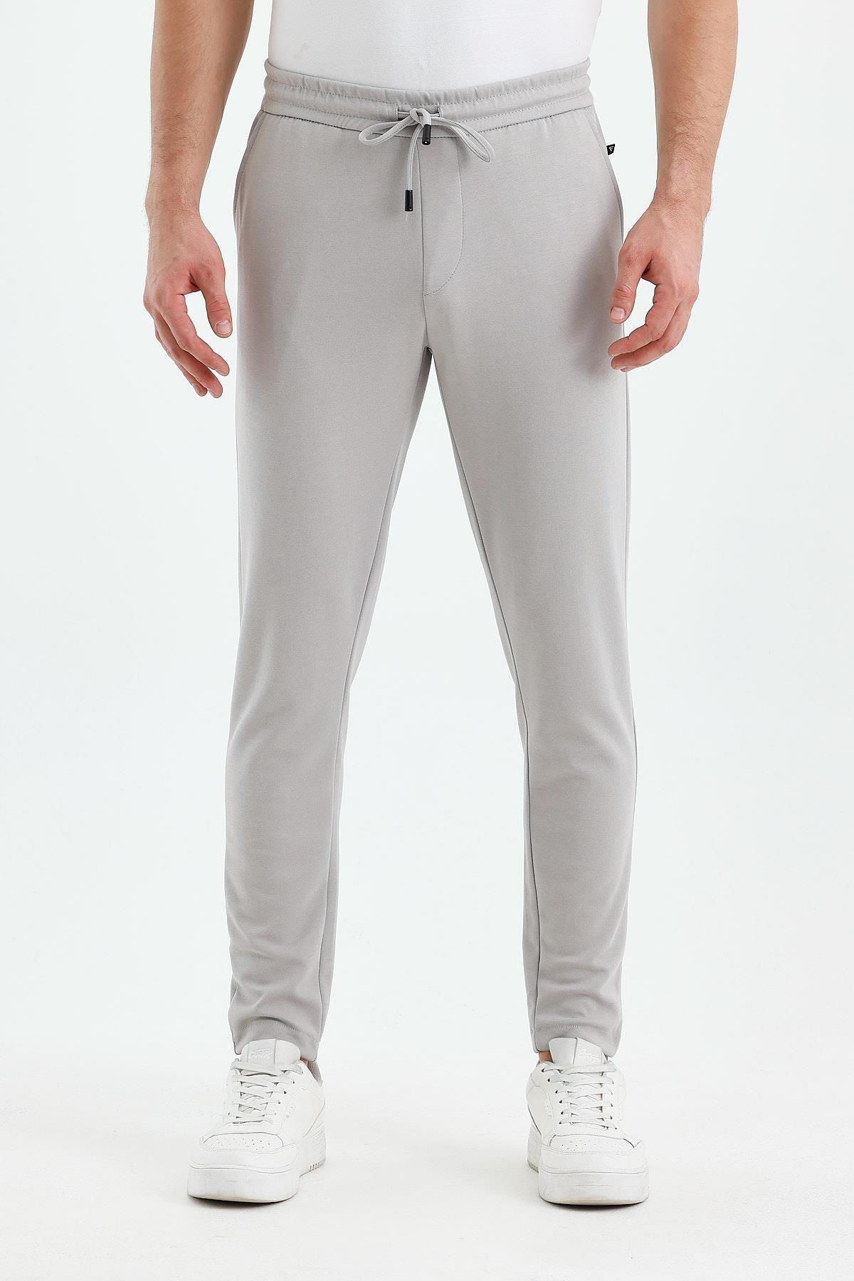 FİHA/9535-ERKEK DÜZ PAÇA JOGGER PANTOLON - GRİ