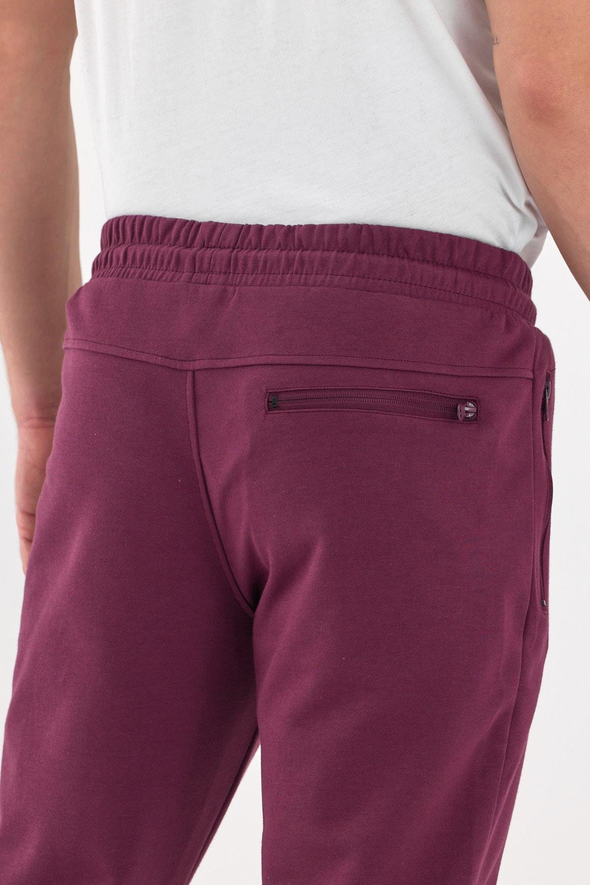 FİHA/9537-ERKEK PAÇA RİBANALI CEP FERMUARLI ALT - MAUVE WINE