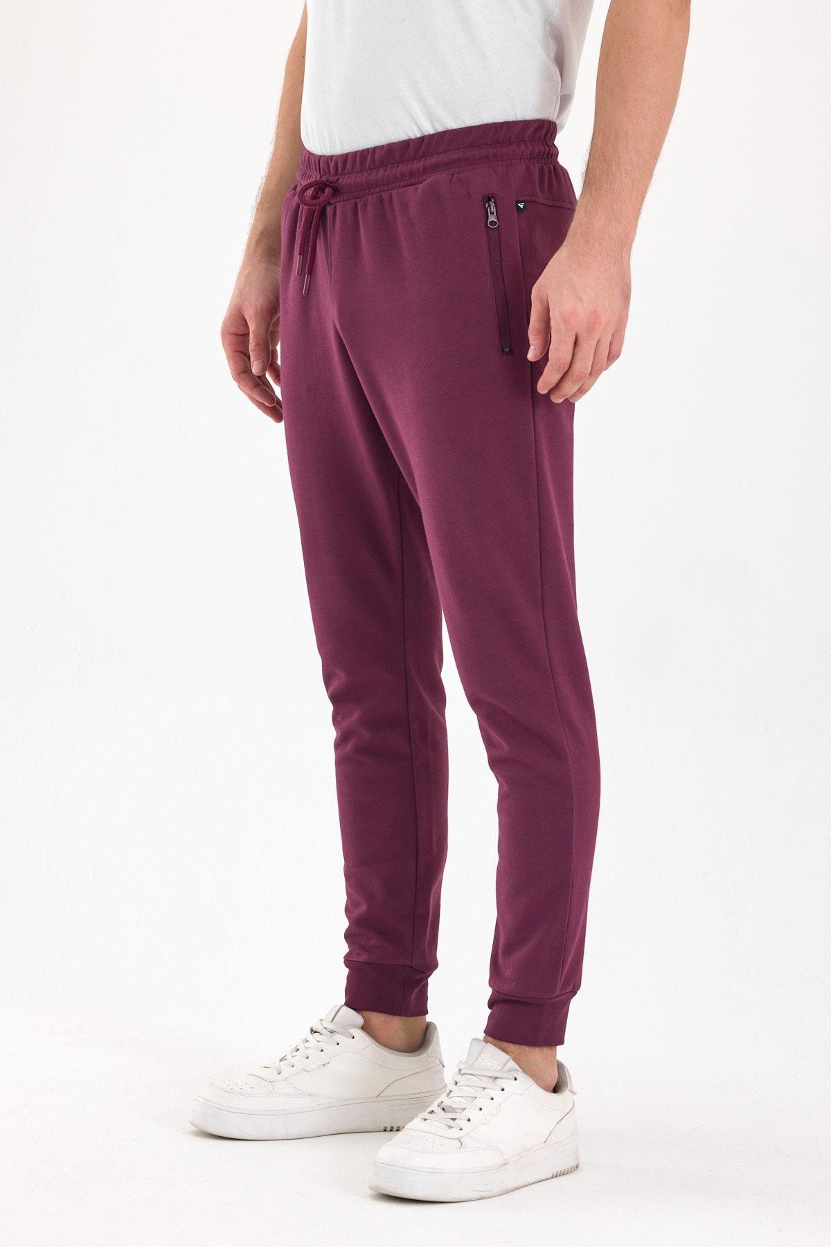 FİHA/9537-ERKEK PAÇA RİBANALI CEP FERMUARLI ALT - MAUVE WINE