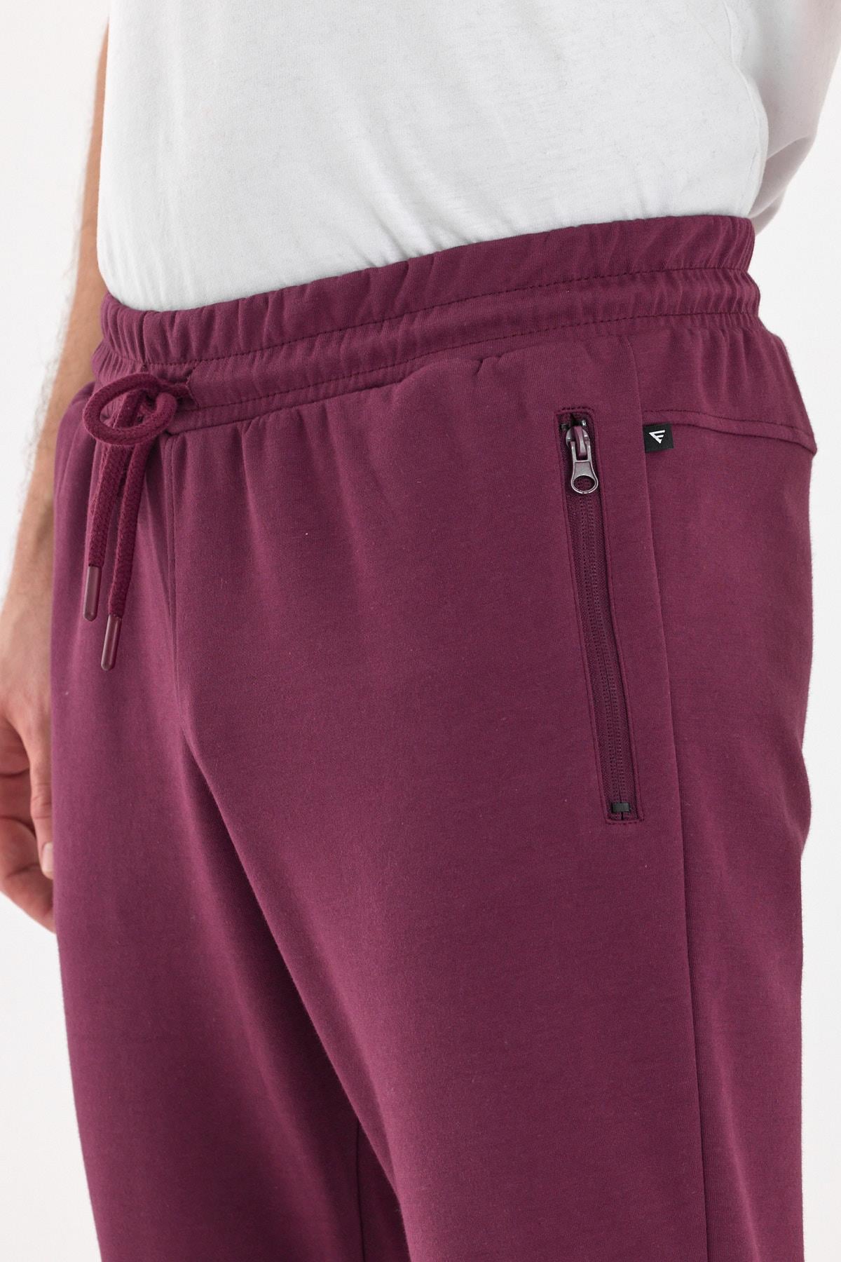 FİHA/9537-ERKEK PAÇA RİBANALI CEP FERMUARLI ALT - MAUVE WINE