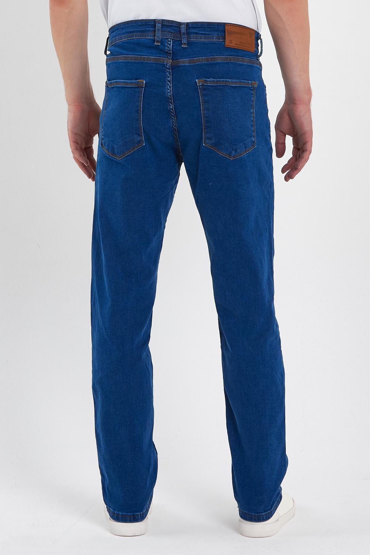 FİHA/BÜYÜK BABA-8069 ERKEK FERMUARLI KLASİK DÜZ JEANS