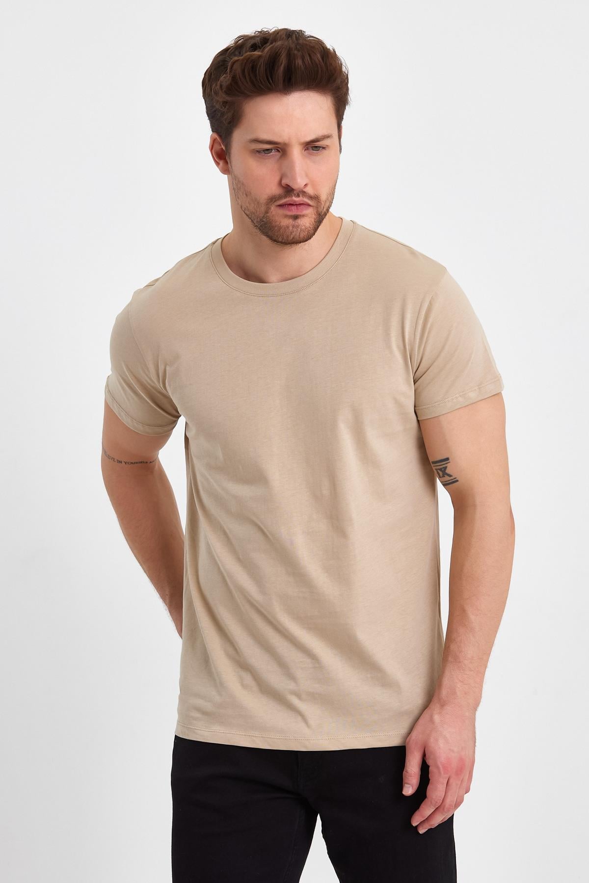 FİHA/GAP-7010 ERKEK KOMPAK SIFIR YAKA T-SHIRT - OXFOZO 