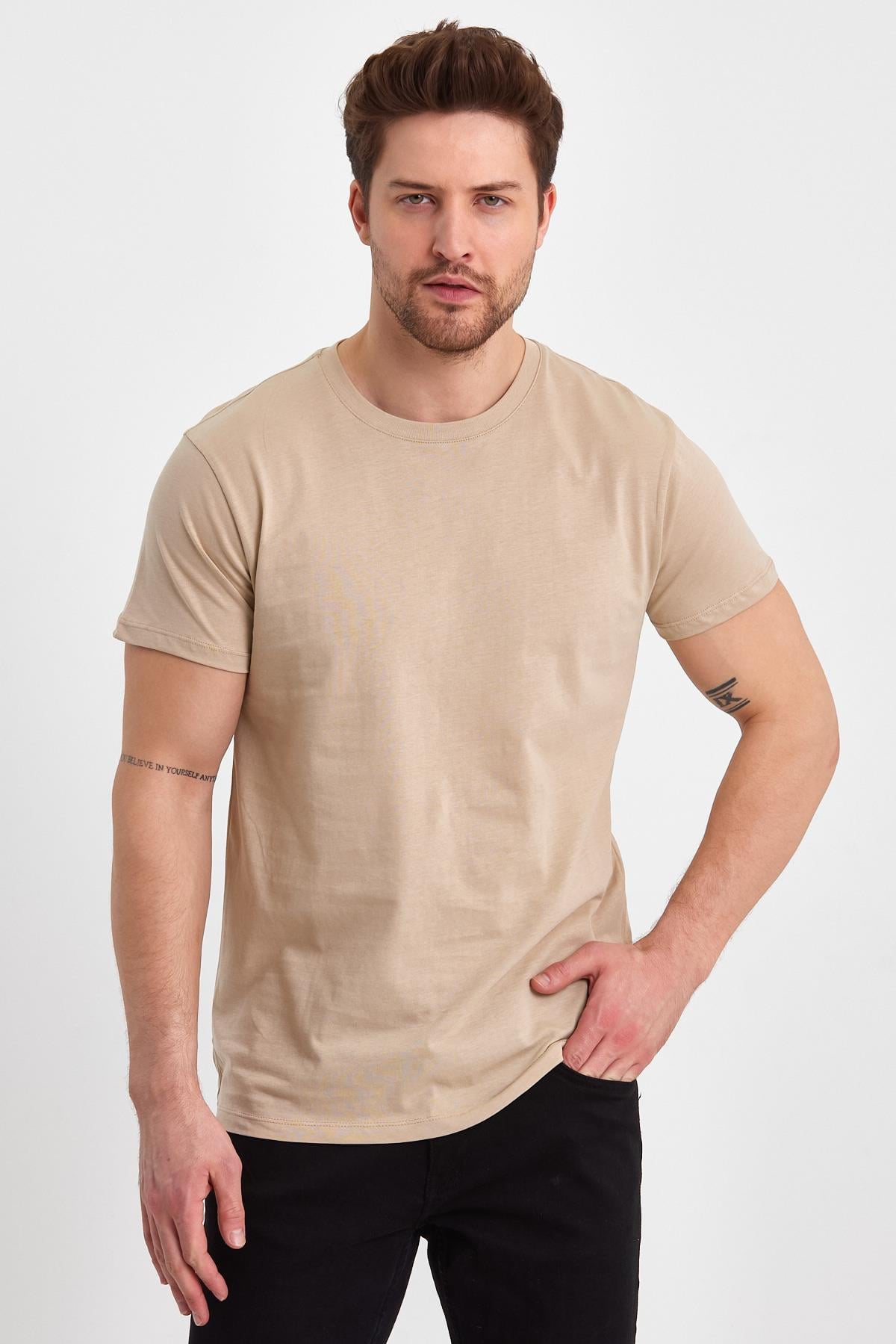 FİHA/GAP-7010 ERKEK KOMPAK SIFIR YAKA T-SHIRT - OXFOZO 