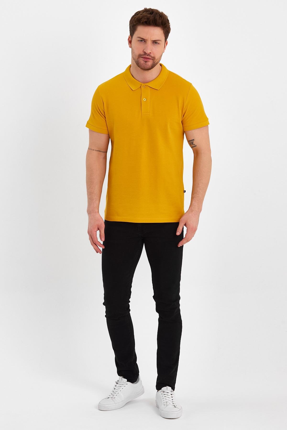FİHA/GAREGEN-9031 ERKEK KOMPAK POLO YAKA - SUN FLOWER 