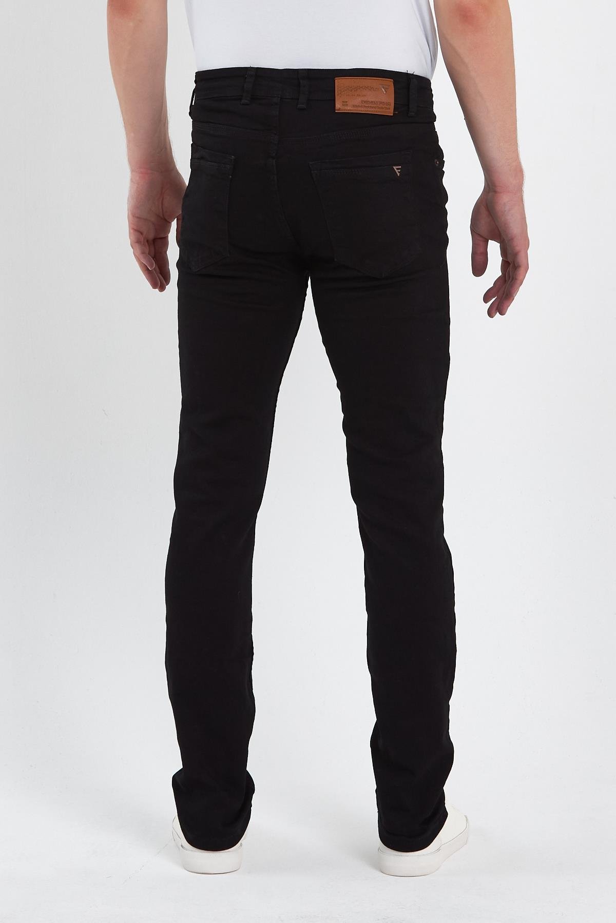 FİHA/MAŞRABA-8064 ERKEK FERMUARLI DÜZ SLİM FİT JEANS 