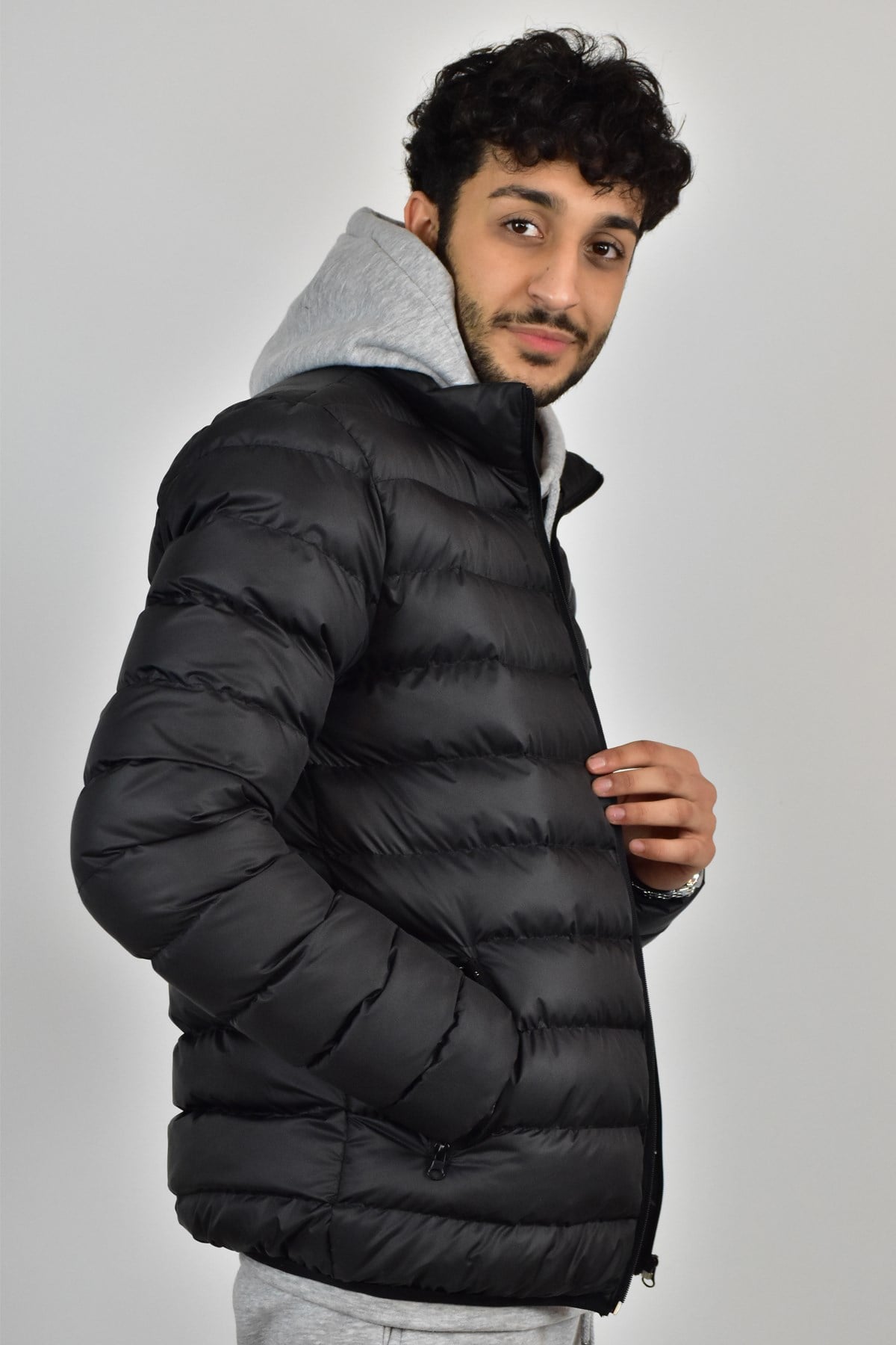 YENLİK 9026 ERKEK ŞİŞME MONT SİYAH