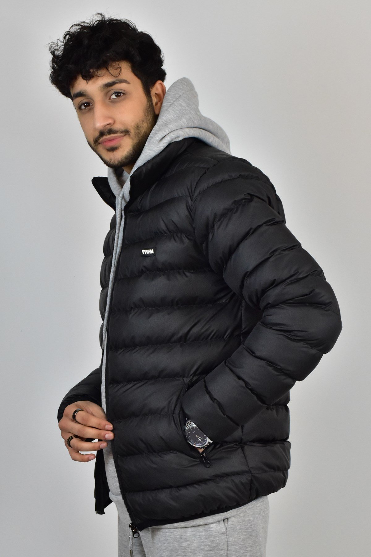 YENLİK 9026 ERKEK ŞİŞME MONT SİYAH