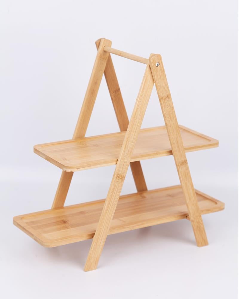 BastonluBambu Katlı Sunumluk 37 cm
