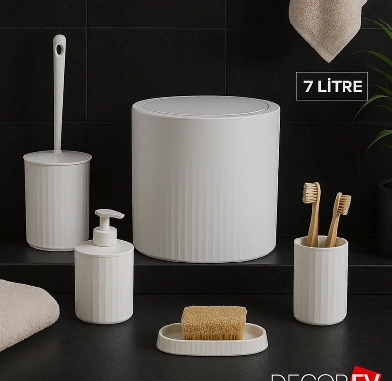 DiğerBanyo Seti Beyaz 6360