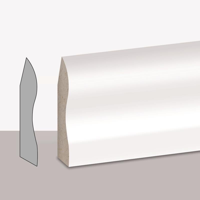 VarioBeyaz Süpürgelik 6 cm (1Boy.2,8Mt)