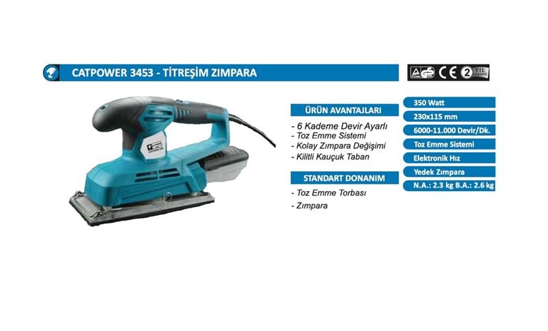 Catpower 3453 Titreşim Zımpara